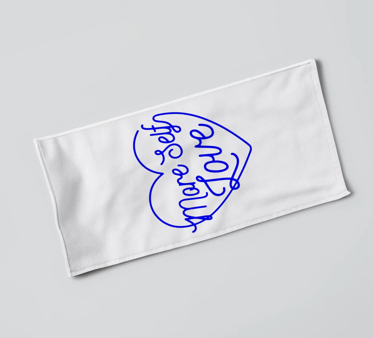 mehr Selbstliebe, motivierende Aussage Zitat Handtuch von The True Type