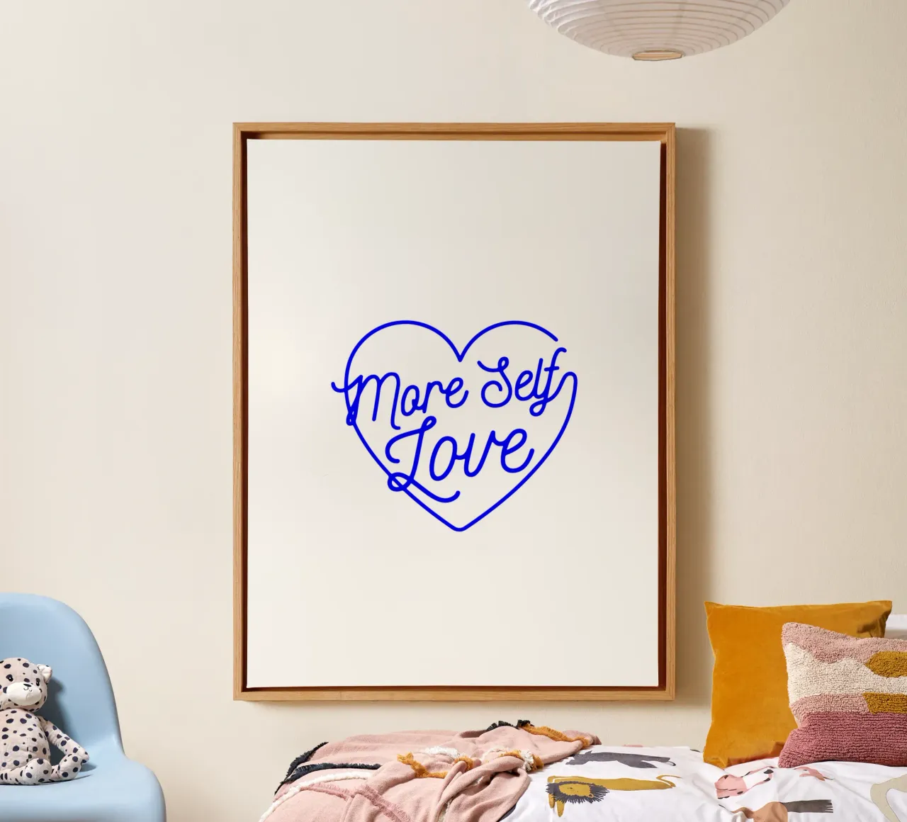 plus d'amour de soi, citation de déclaration de motivation toile avec Caisse américaine de The True Type