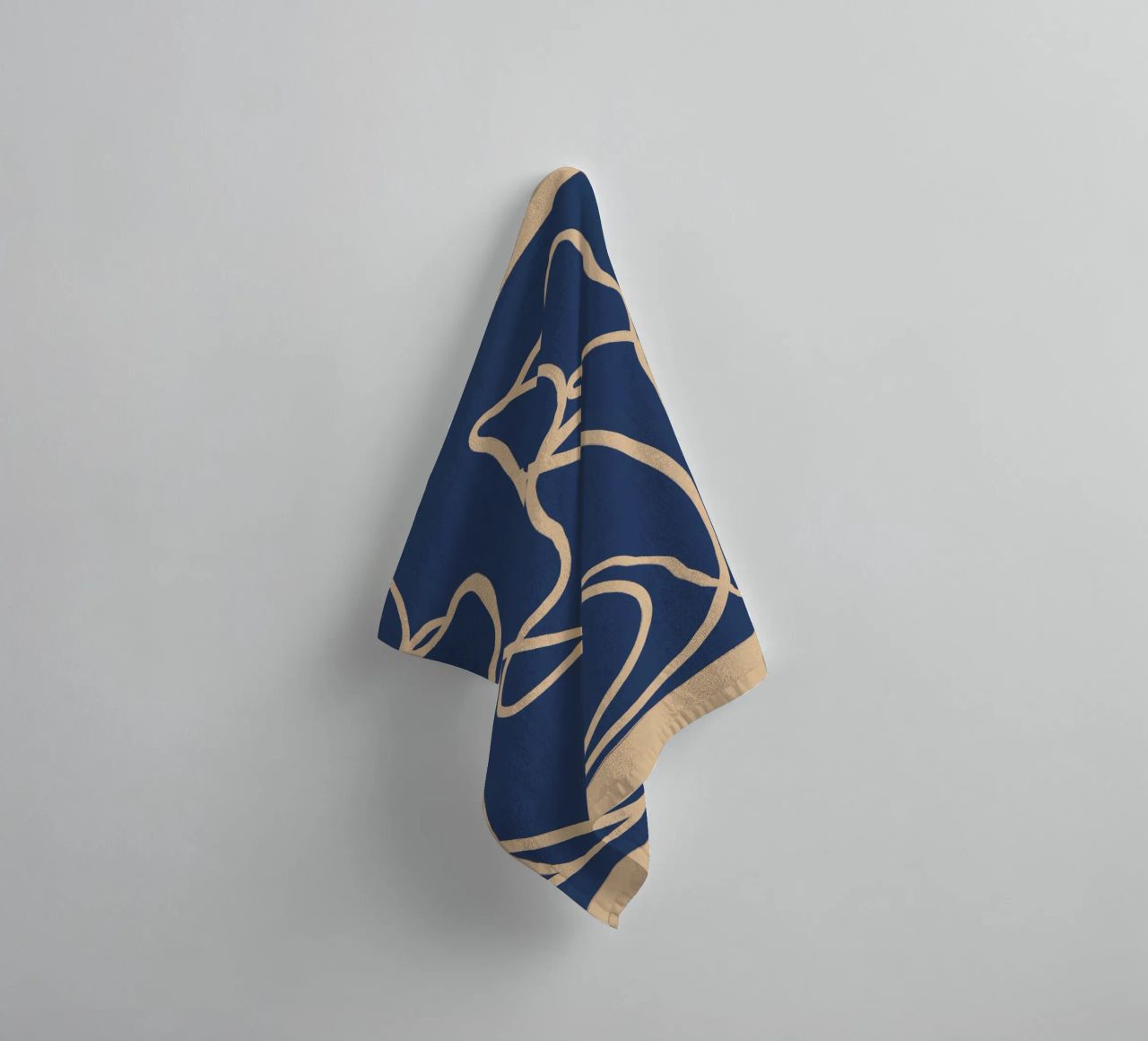 Abstract Line Art Cat 6 towel by ThingDesign