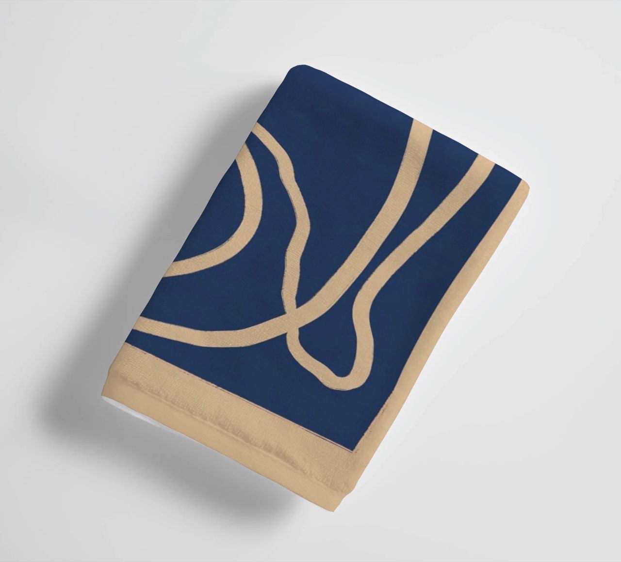 Abstract Line Art Cat 6 towel by ThingDesign