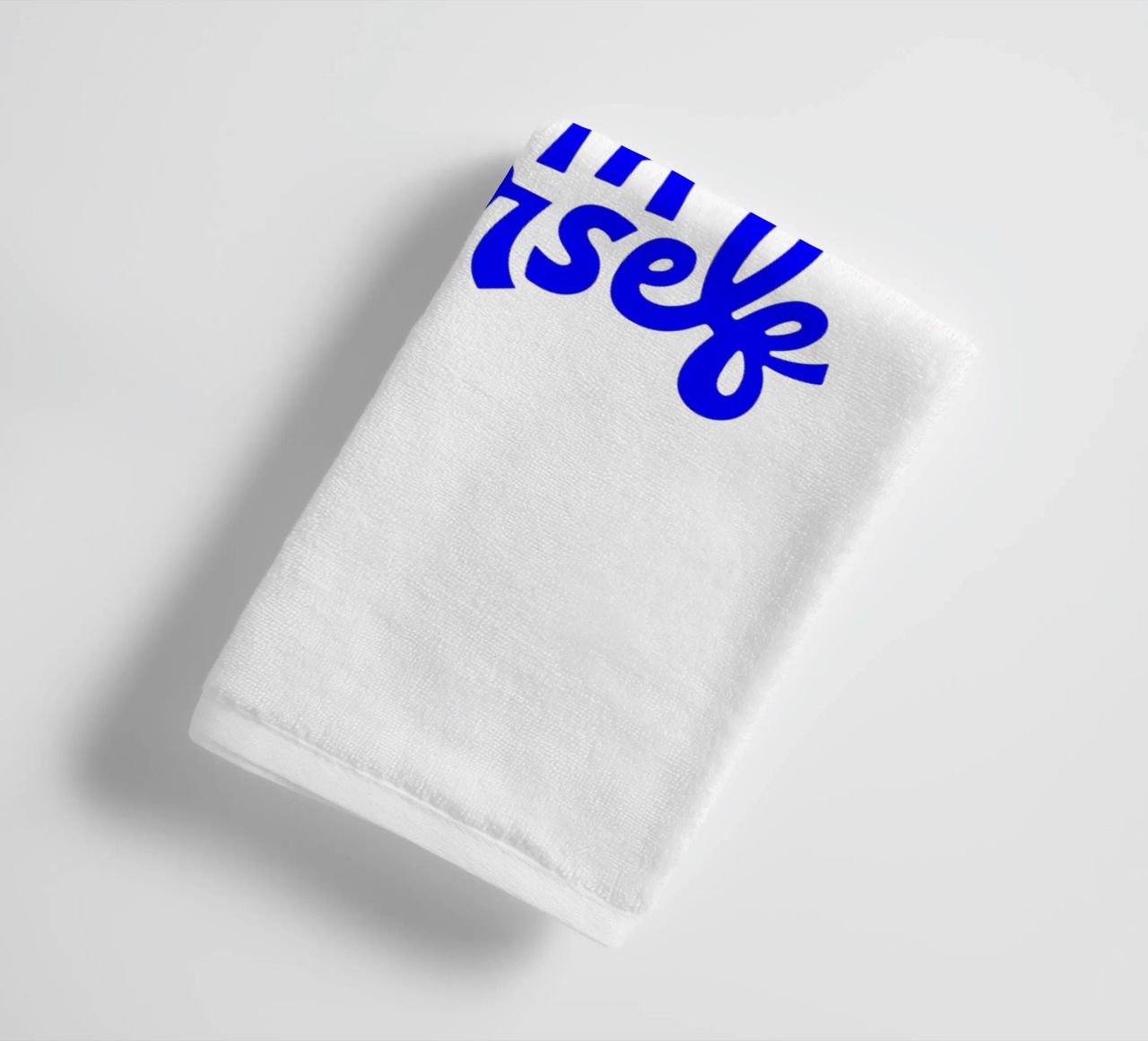 be patient with yourself, motivational statement quote towel by The True Type