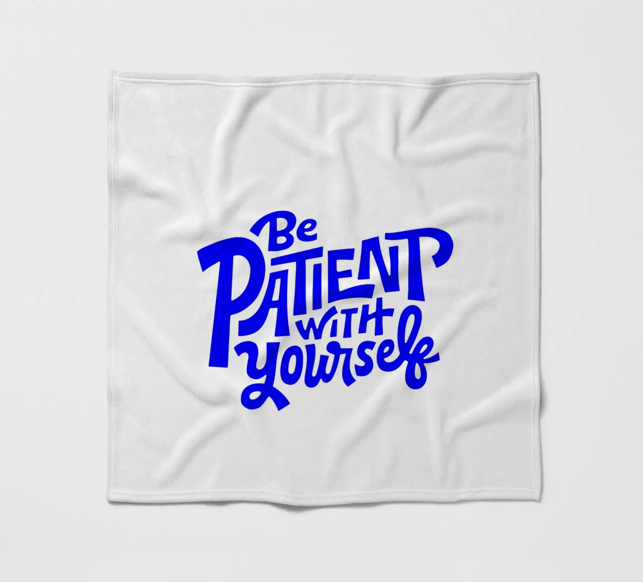 sei geduldig mit dir selbst, Motivationsschreiben Zitat Fleecedecke von The True Type