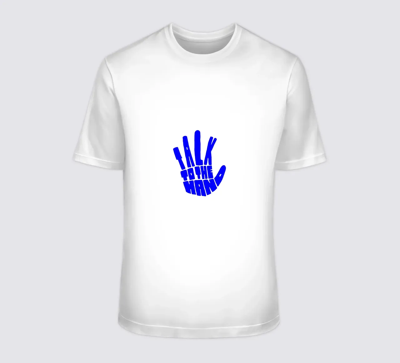 parlare con la mano, citazione motivazionale t-shirt da The True Type