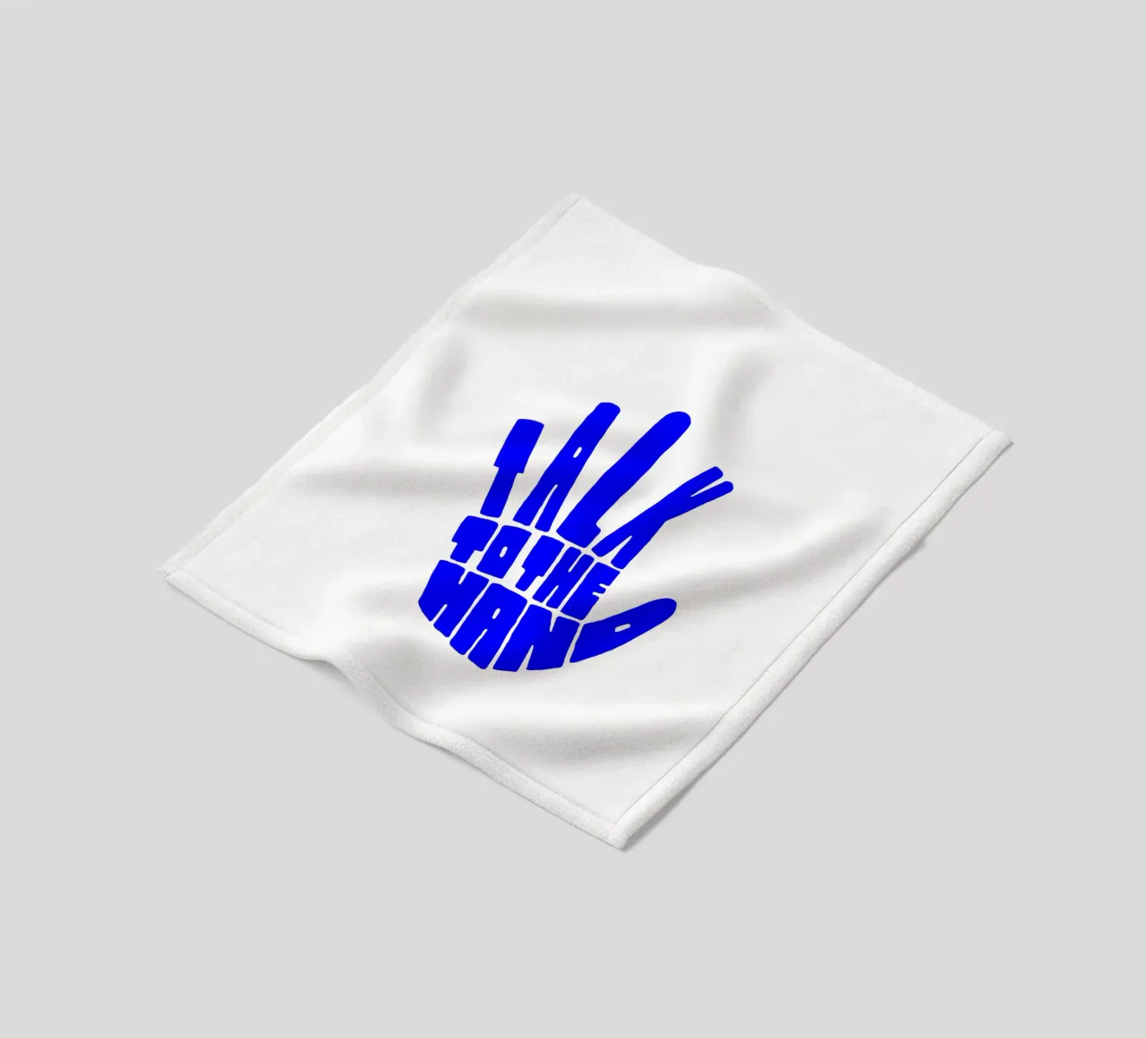 talk to the hand, motivational statement quote fleece blanket by The True Type