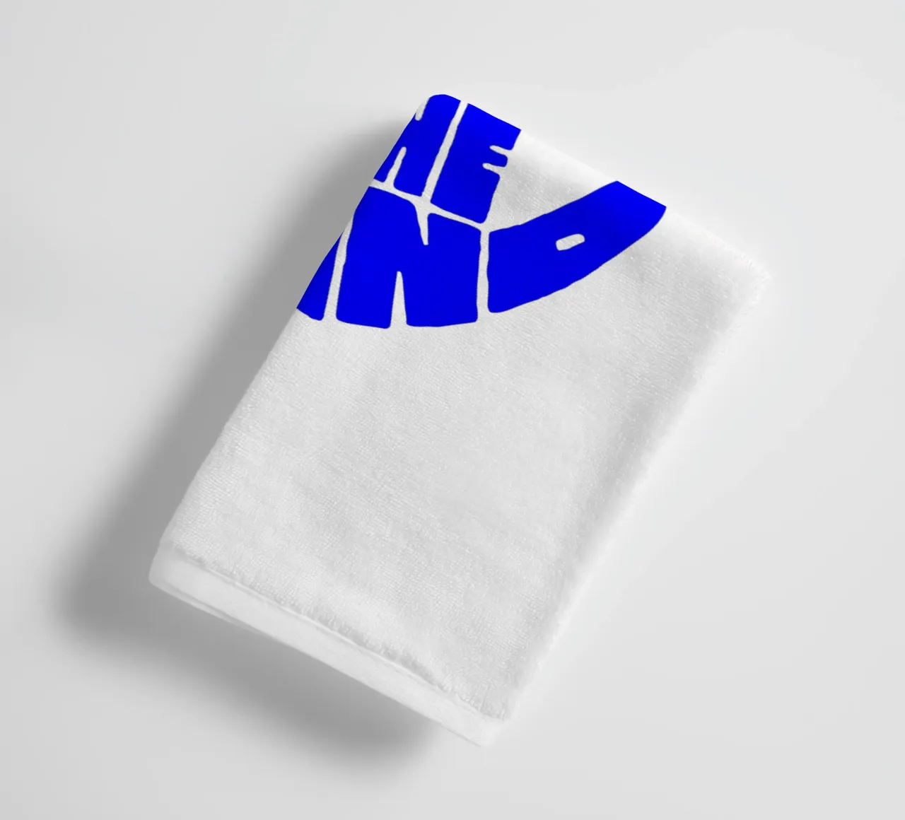 talk to the hand, motivational statement quote towel by The True Type