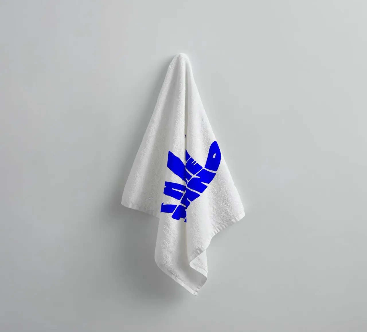 talk to the hand, motivational statement quote towel by The True Type