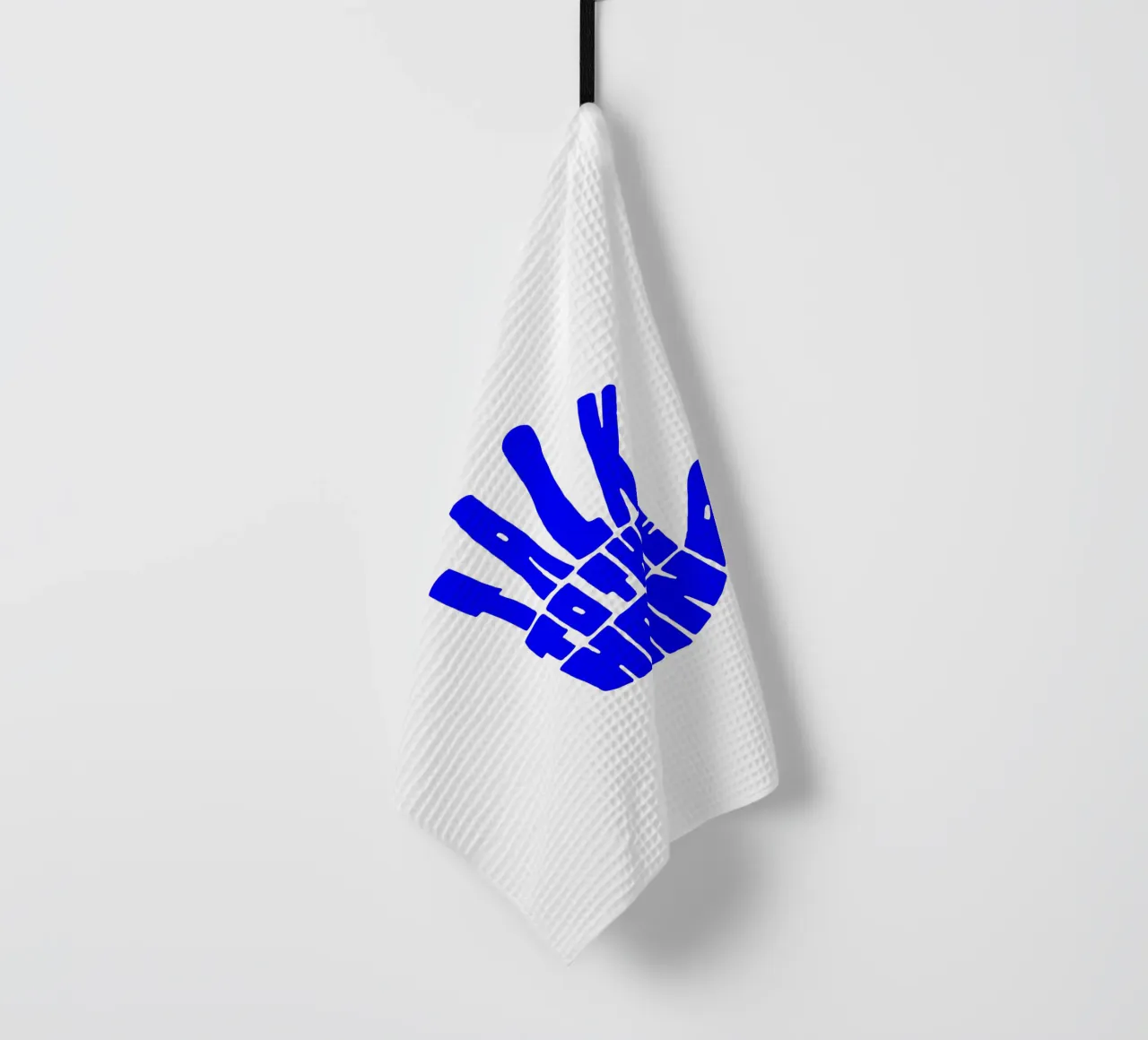parlare con la mano, citazione motivazionale canovaccio da cucina da The True Type