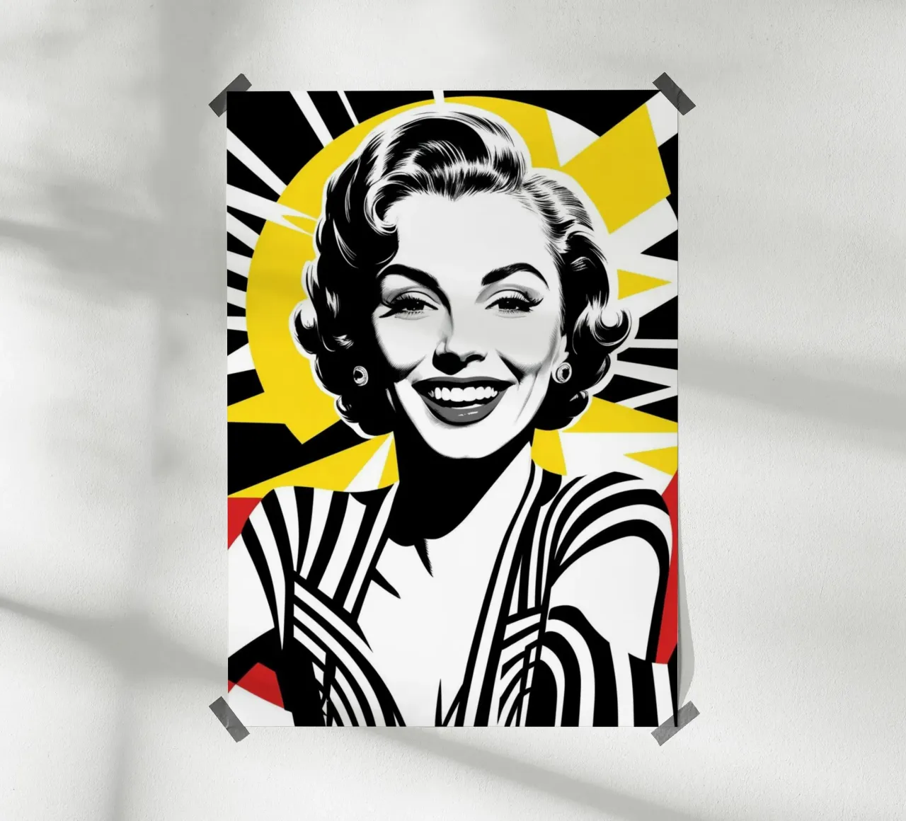 50s 1 poster con telaio in alluminio da Rezh creations