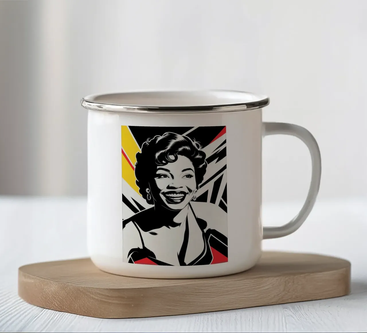 50s 2 tazza in smalto da Rezh creations