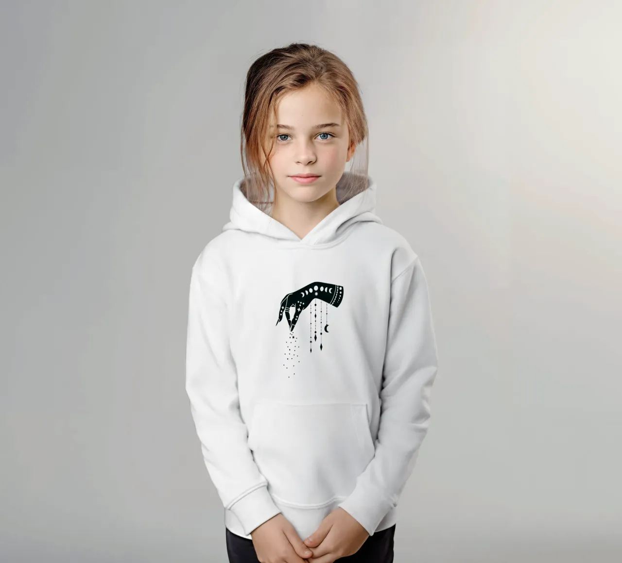 Mano mistica felpa bambino con cappuccio da Kiroiharu