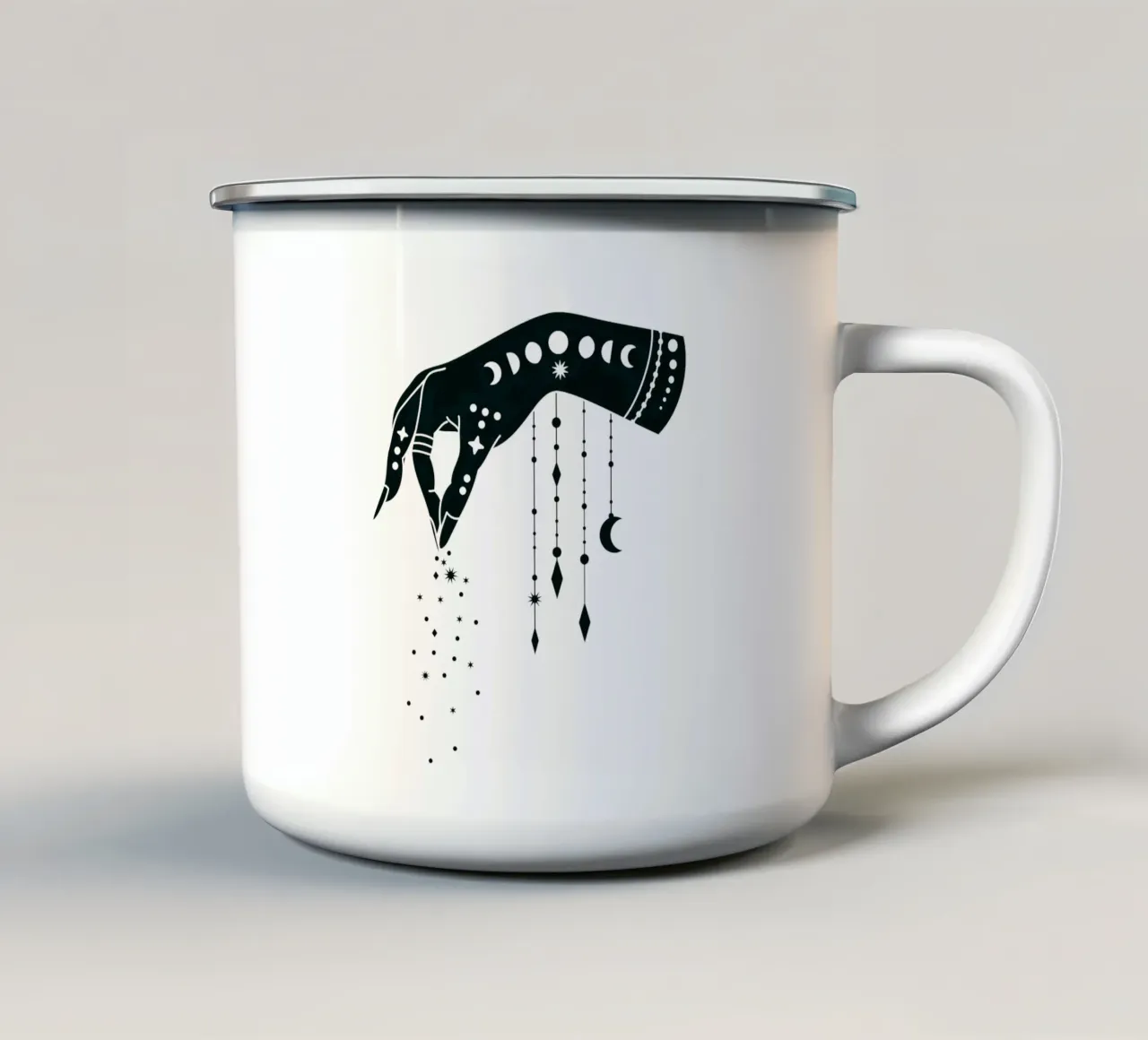 Mano mistica tazza in smalto da Kiroiharu