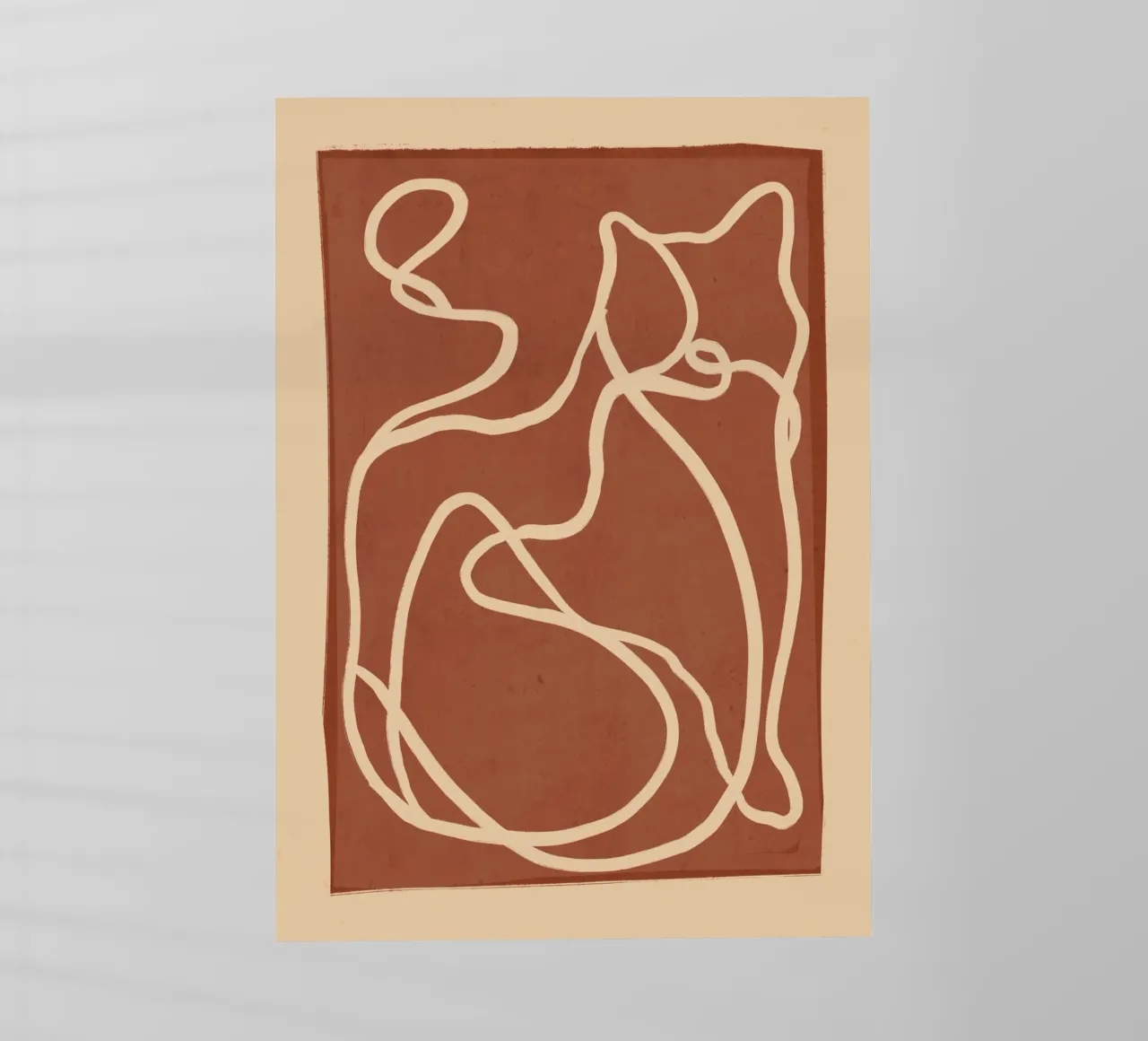 Arte lineare astratta Cat 8 pellicola backlit da ThingDesign