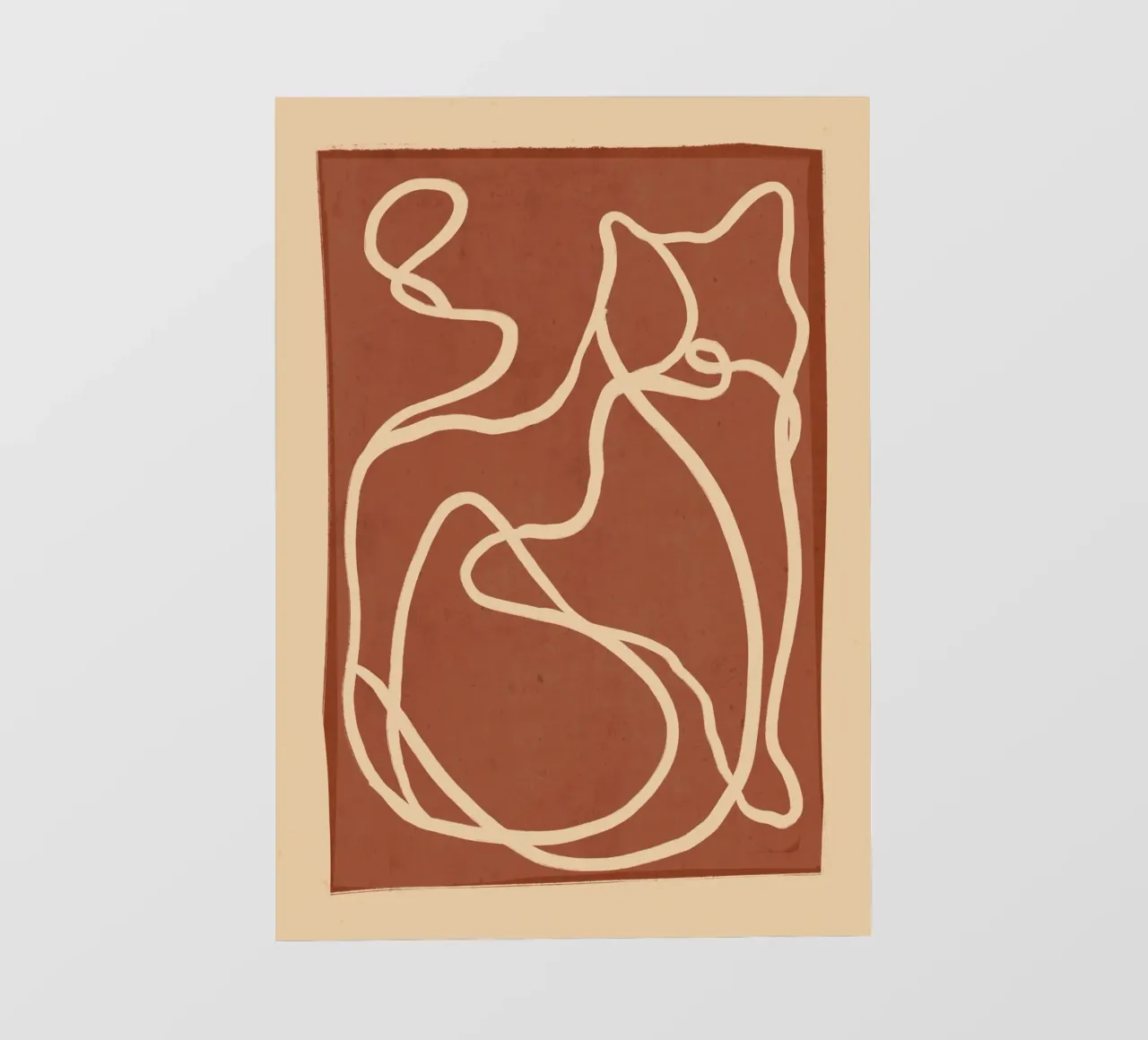 Arte lineare astratta Cat 8 pellicola backlit da ThingDesign