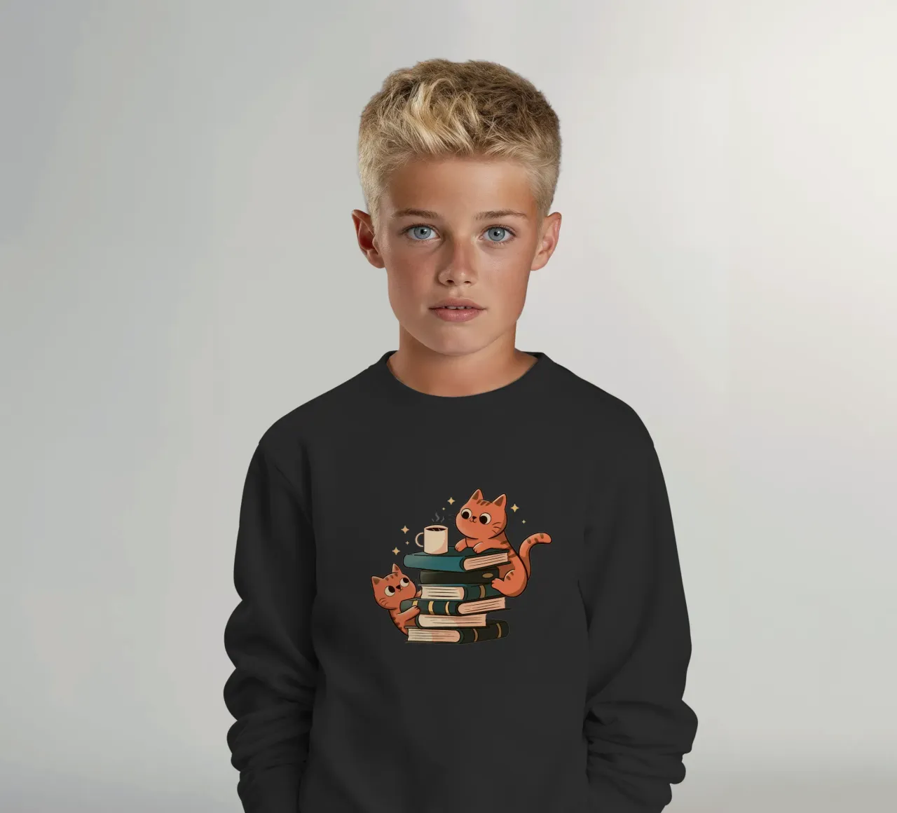 Cats, Books and Coffee sweat enfant de Tobe Fonseca