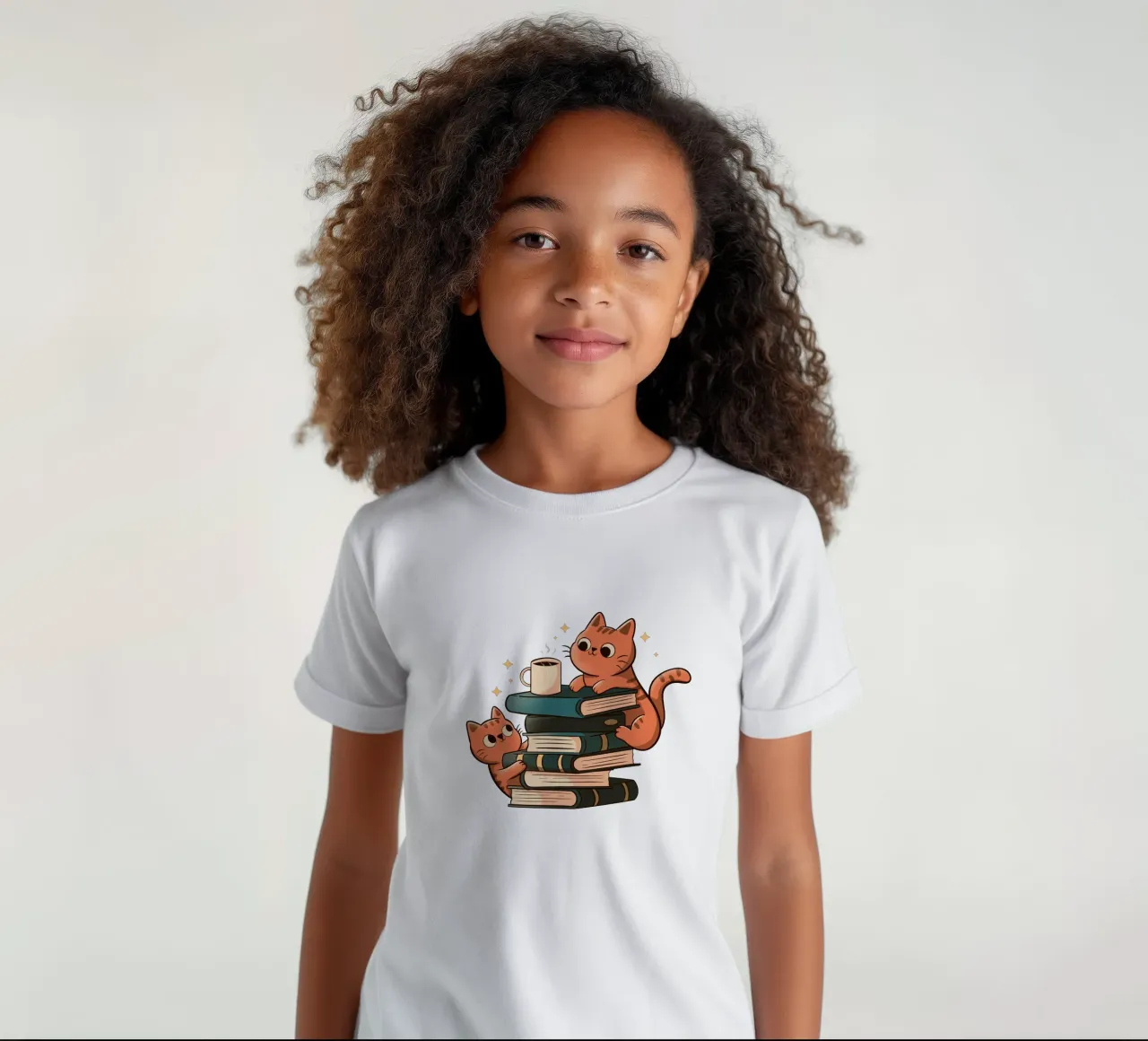 Cats, Books and Coffee t-shirt enfant de Tobe Fonseca