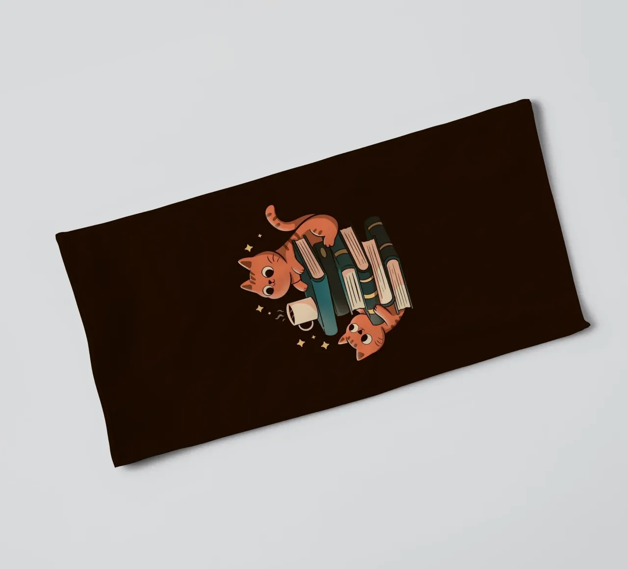 Cats, Books and Coffee serviette de bain de Tobe Fonseca