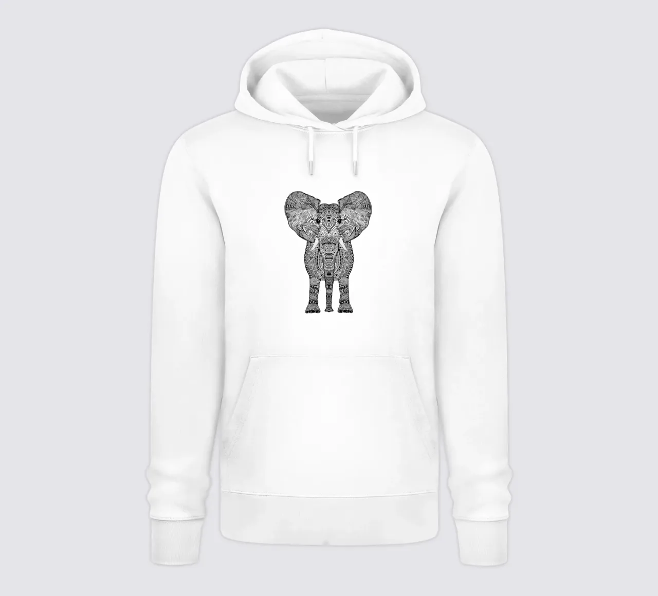 Aztec Elephant Tattoo Style felpa con cappuccio da Monika Strigel