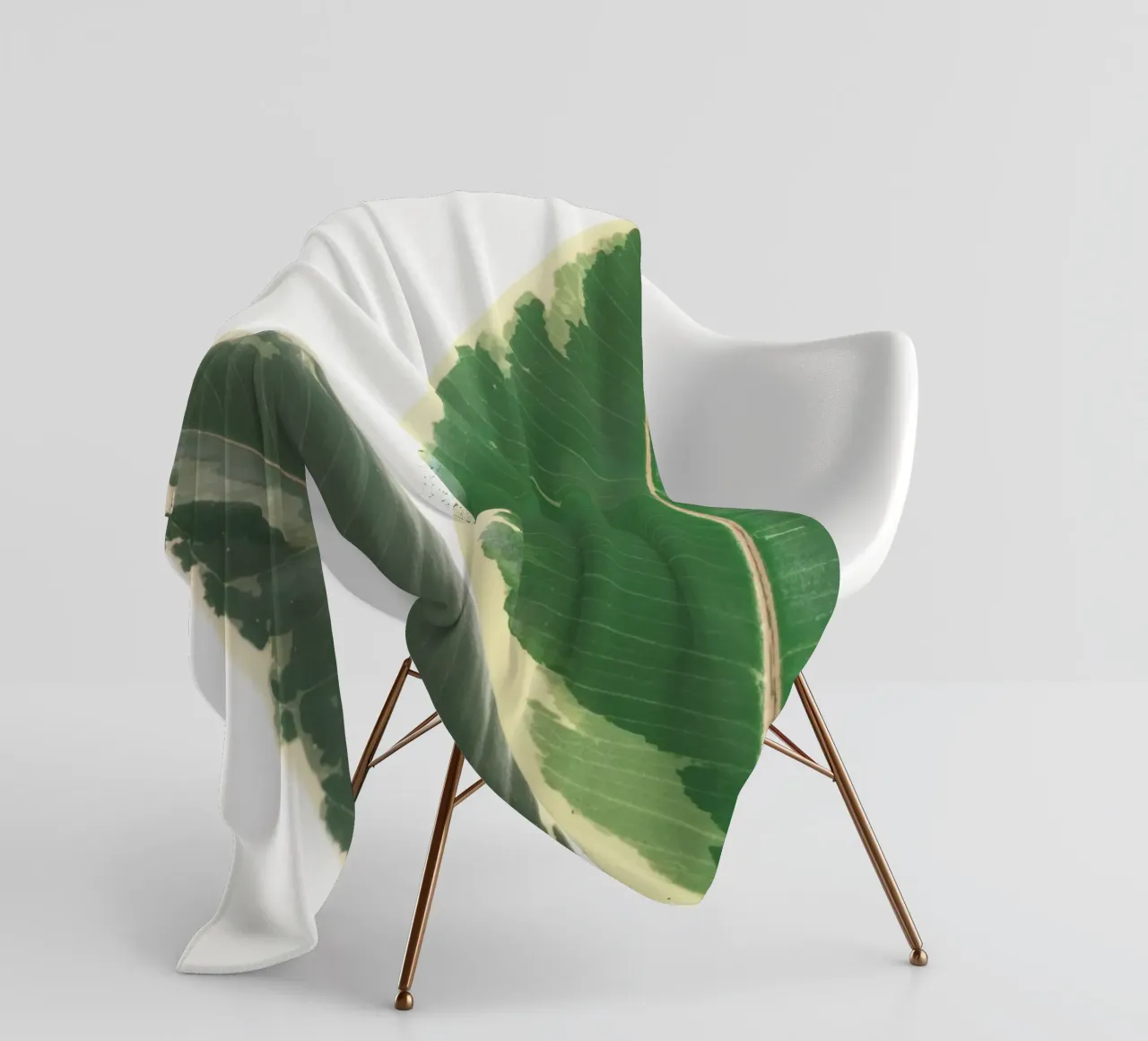 Bladstudie fleecedeken van Cassia Beck Photography