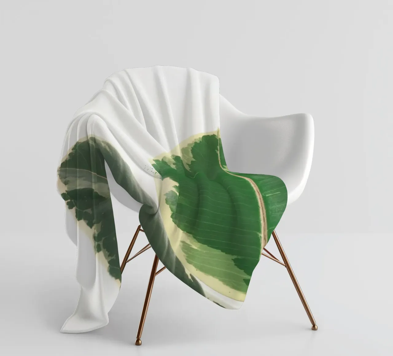 Bladstudie fleecedeken van Cassia Beck Photography