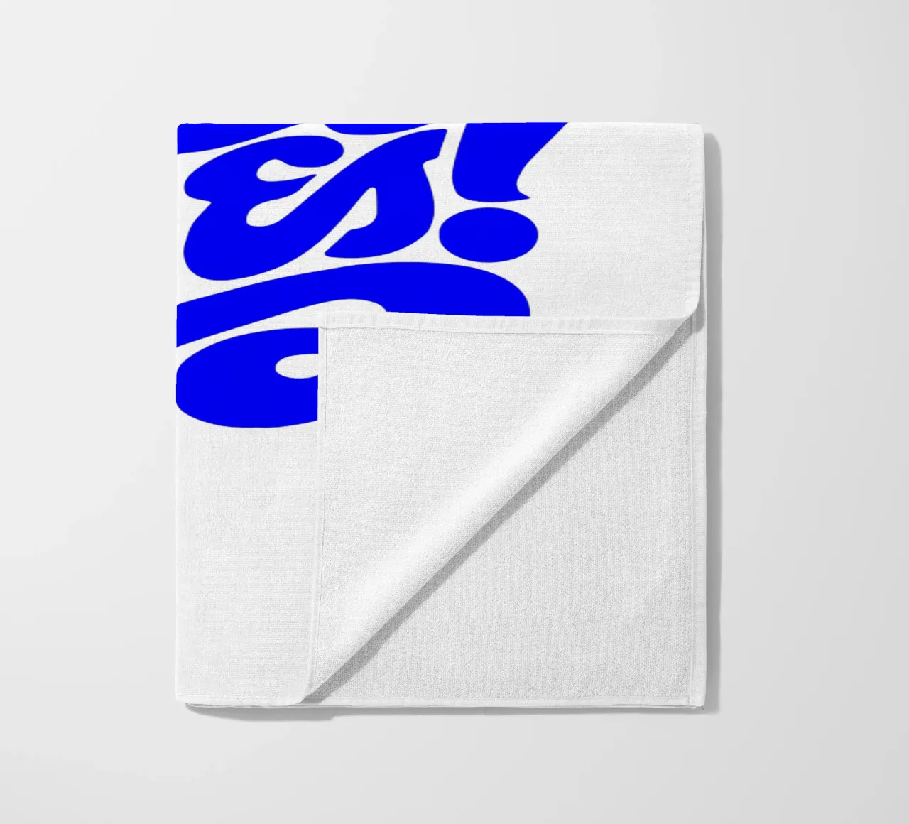 hell yes, motivational statement quote beach towel by The True Type