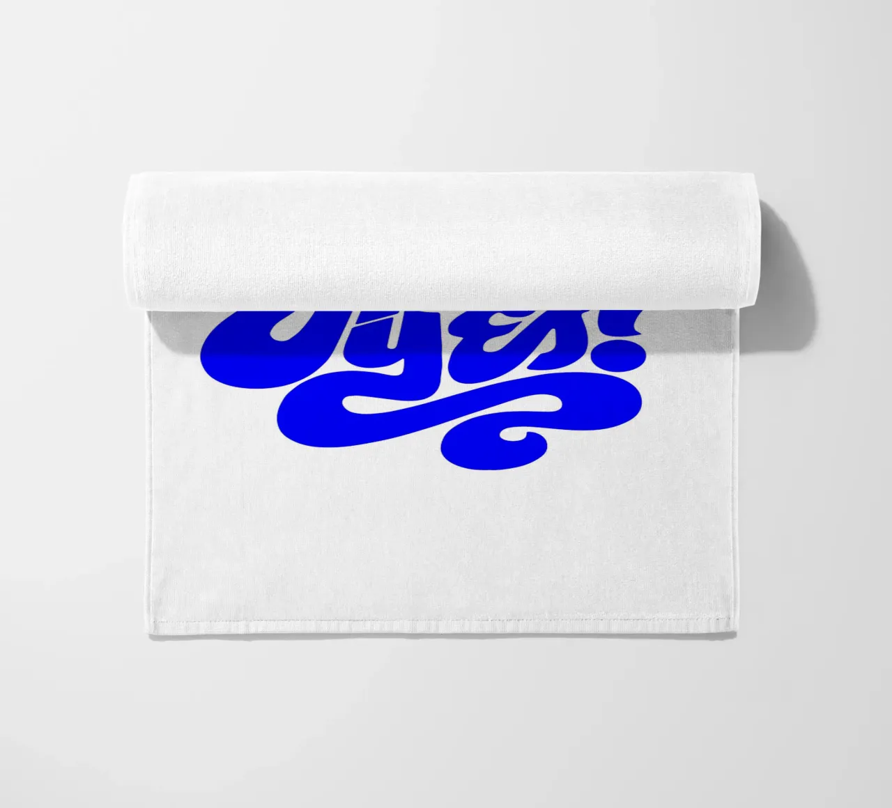 hell yes, motivational statement quote beach towel by The True Type