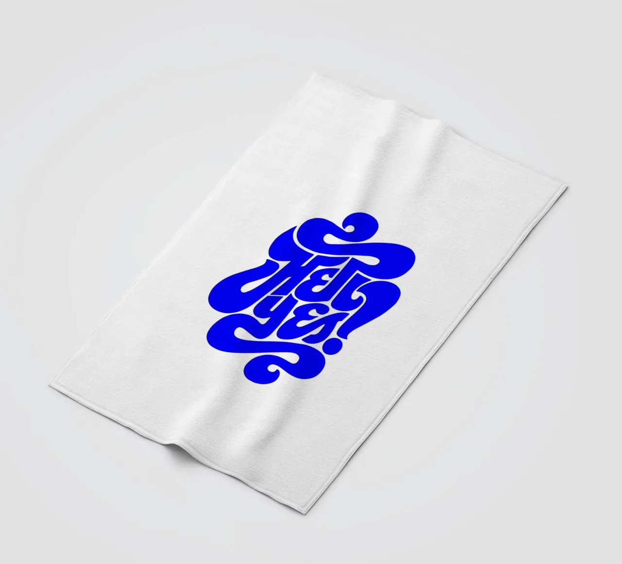 hell yes, motivational statement quote fleece blanket by The True Type