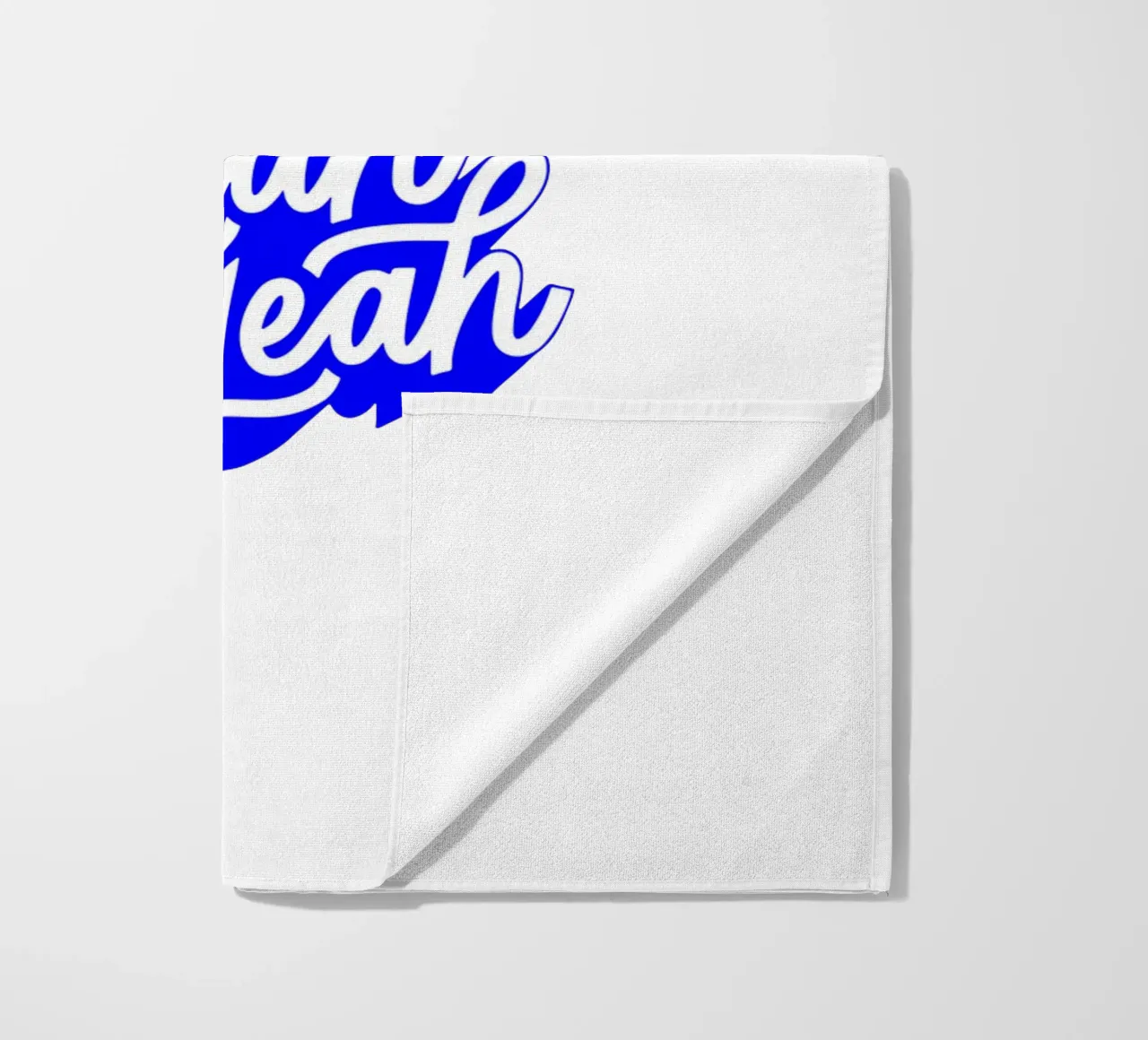 ja ja ja, motiverende uitspraak quote strandhanddoek van The True Type