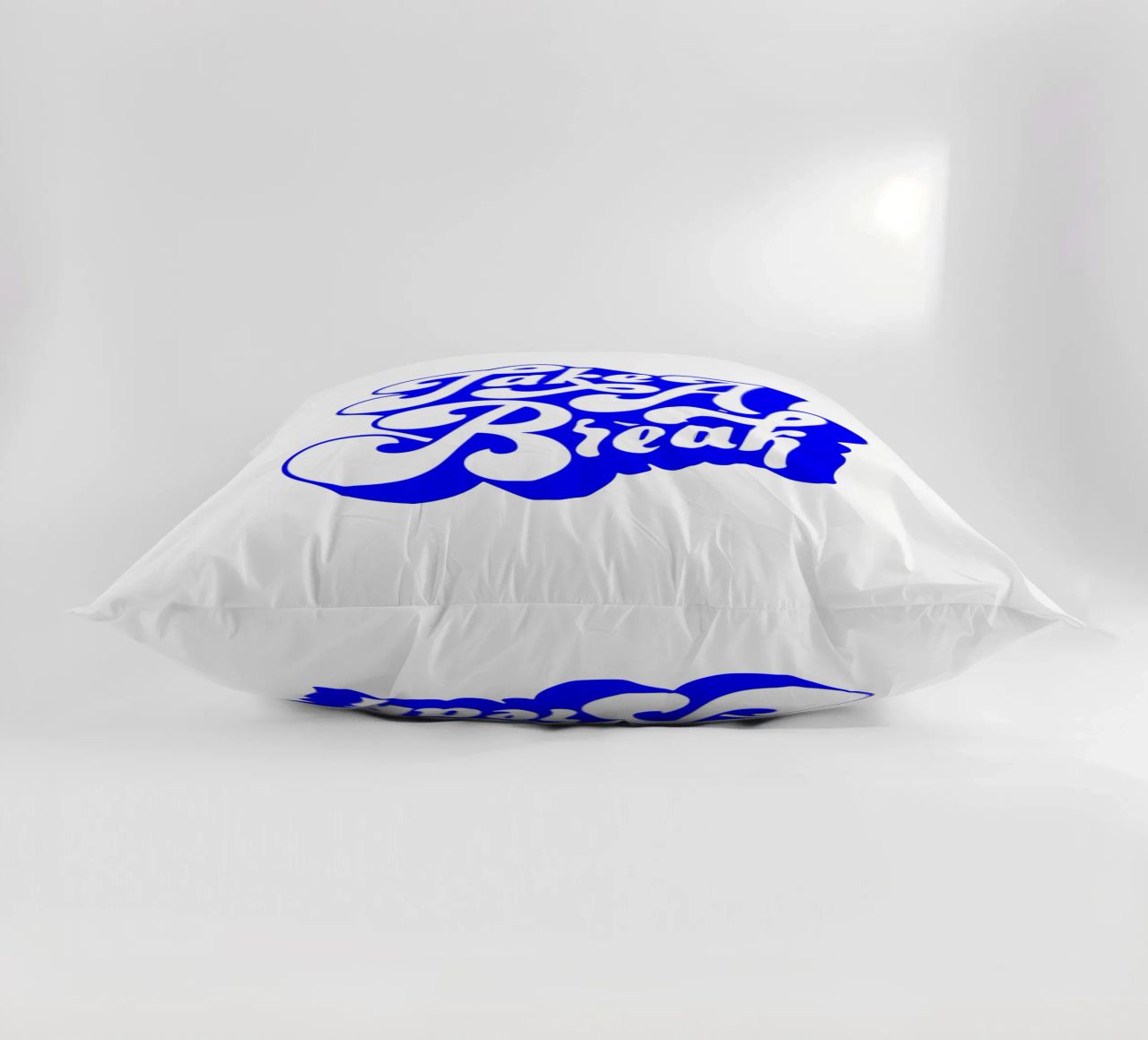 take a break, motivational statement quote decorative cushion by The True Type