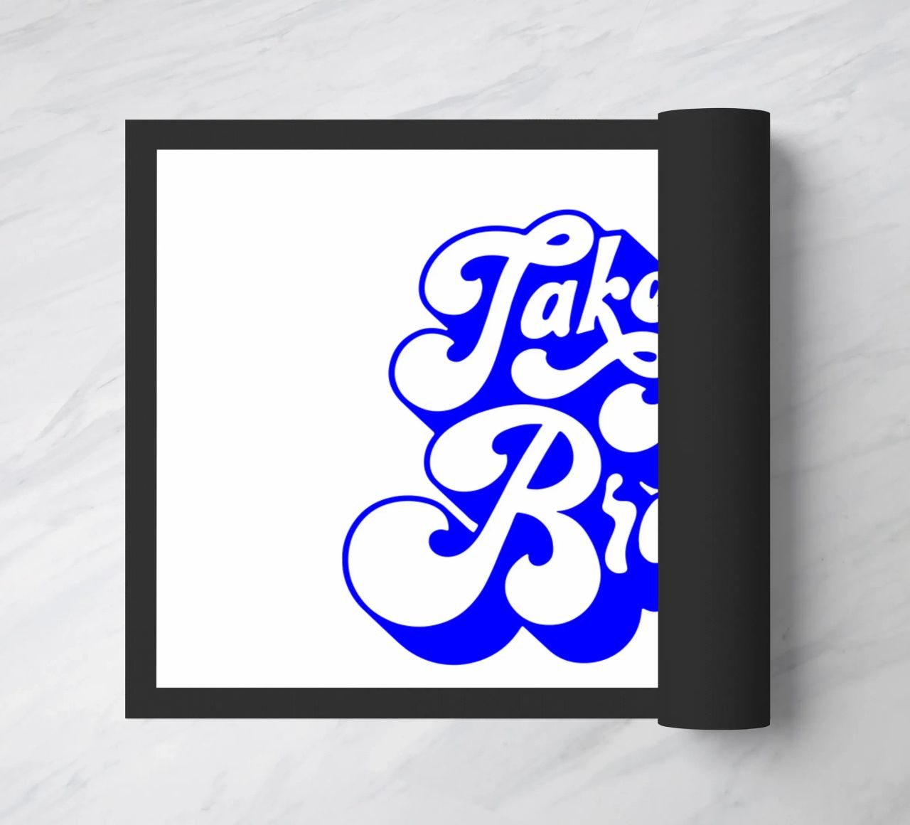 take a break, motivational statement quote doormat by The True Type