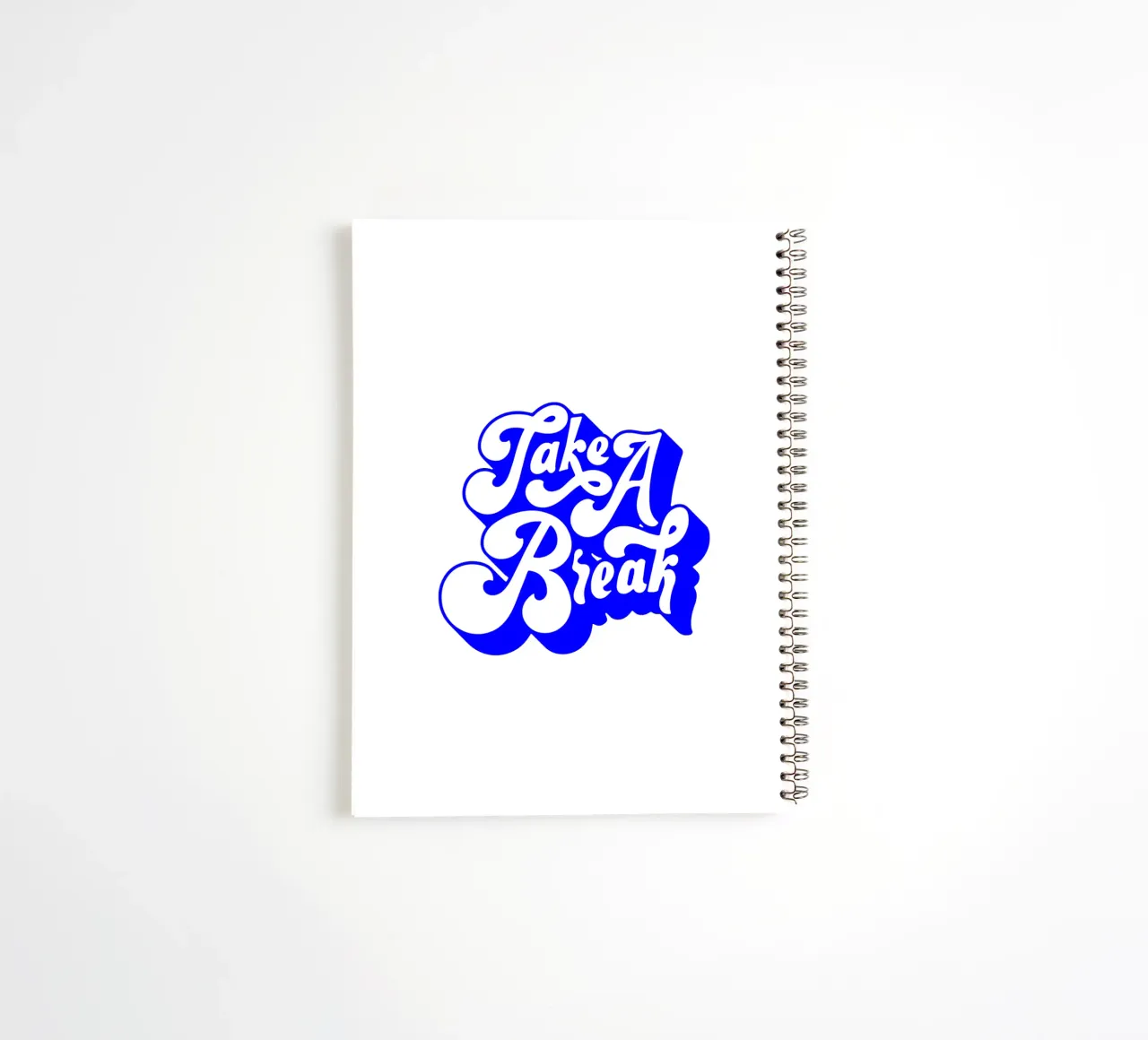 tómate un descanso, frase motivadora cuaderno de espiral de The True Type