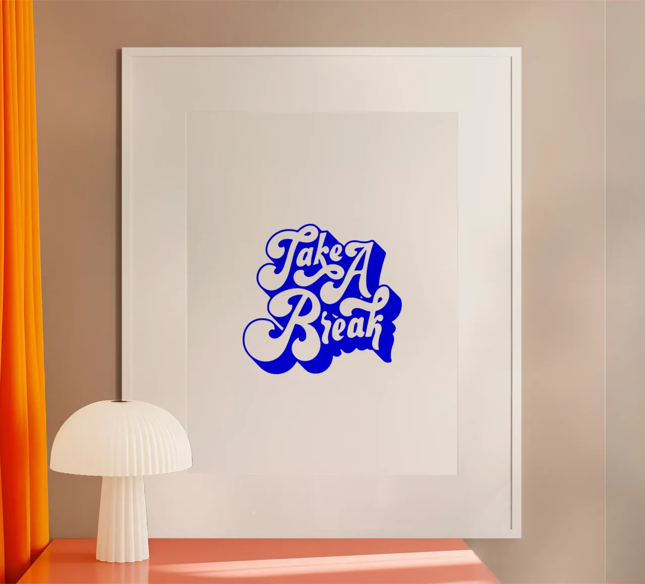 prendre une pause, citation de déclaration de motivation poster de The True Type