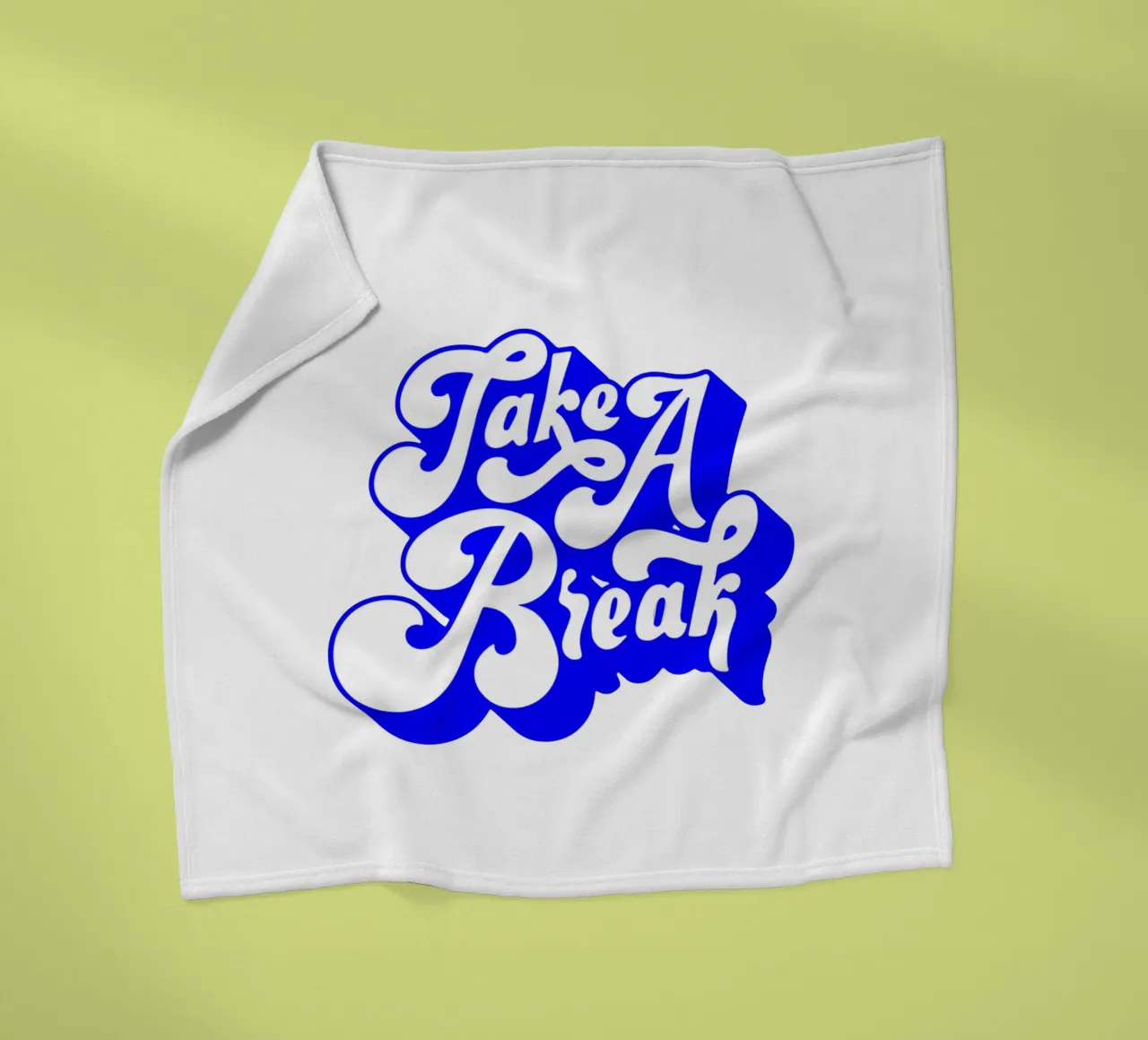 prendersi una pausa, citazione motivazionale coperta in pile da The True Type