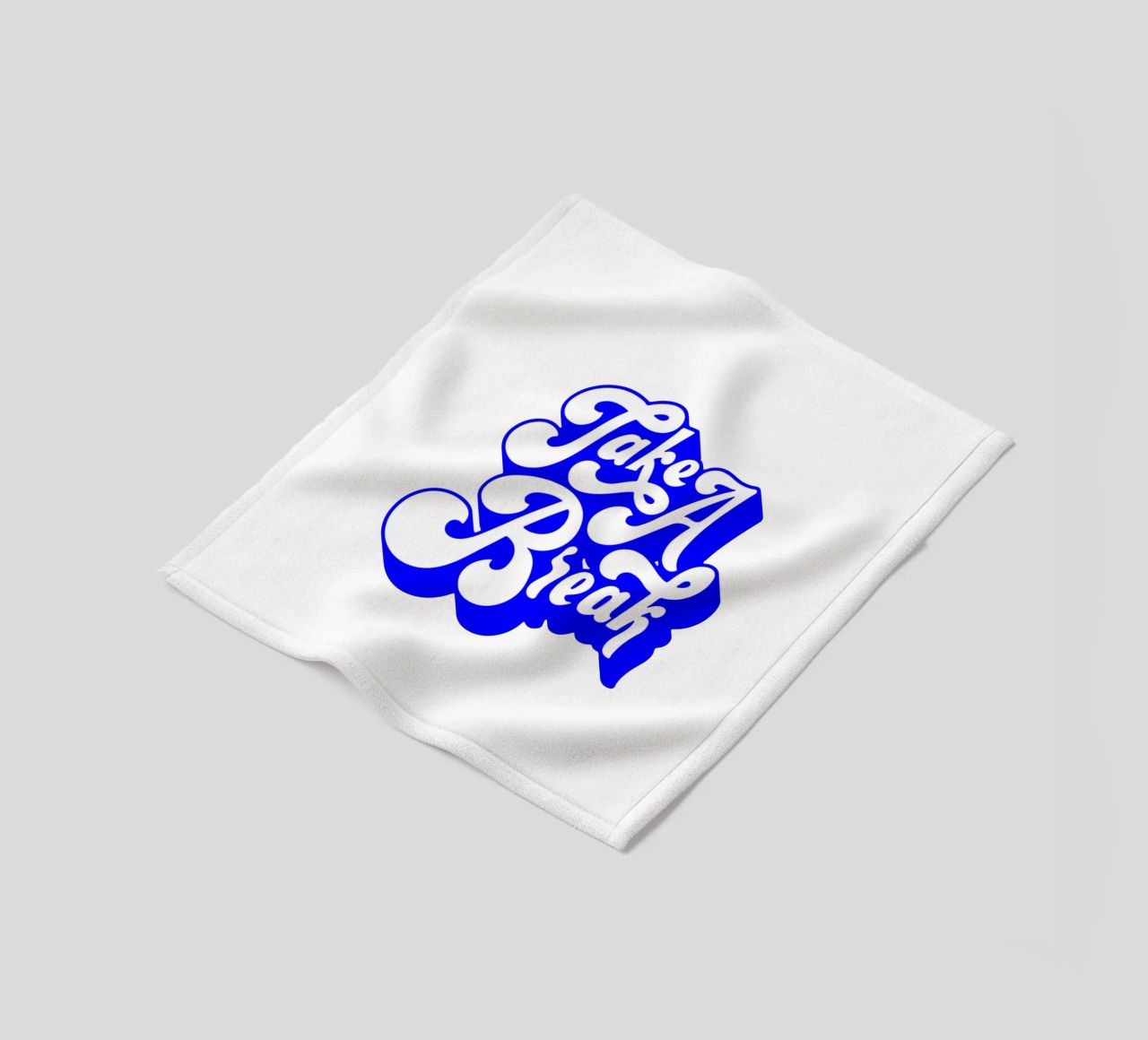 take a break, motivational statement quote fleece blanket by The True Type