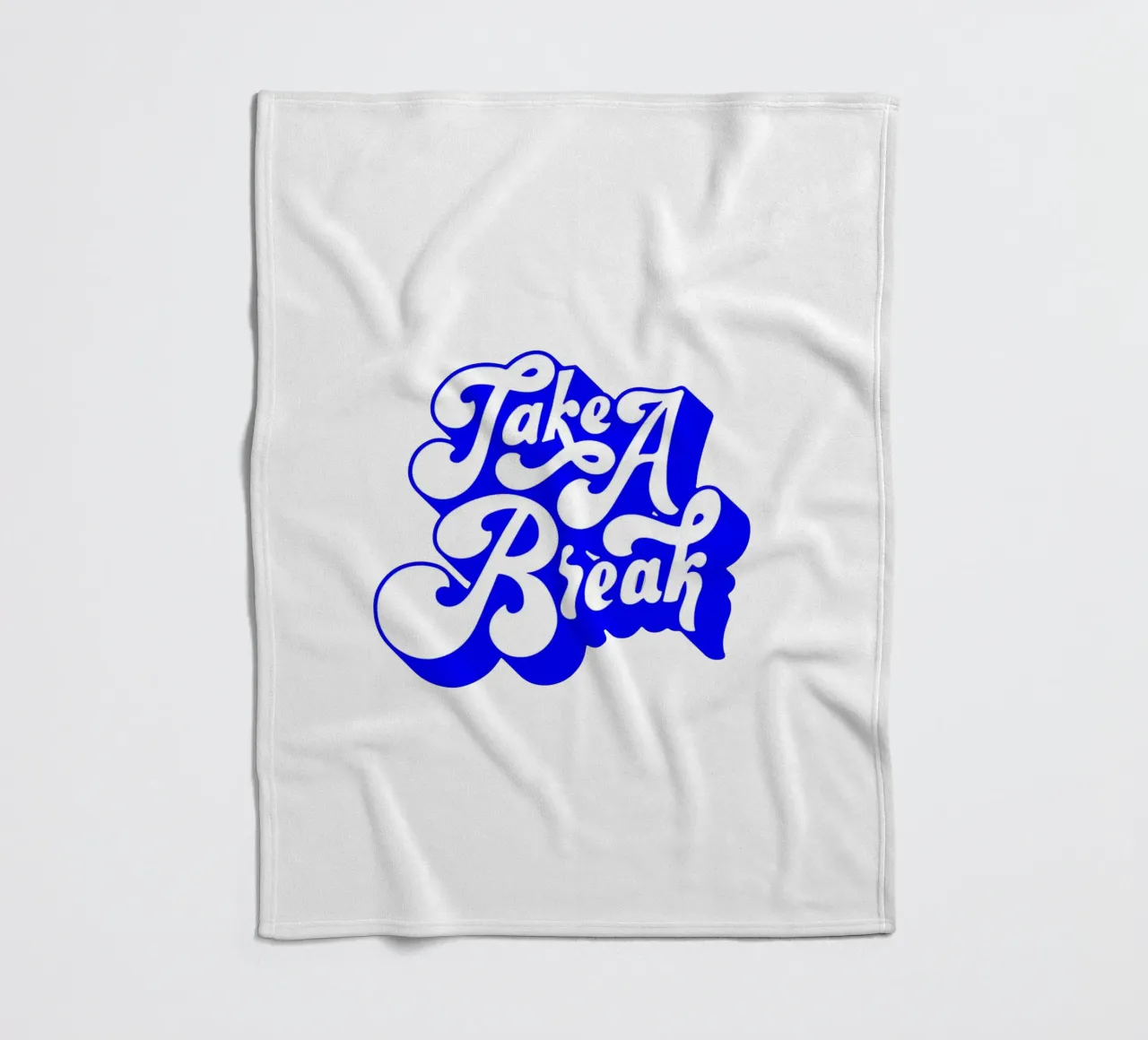 prendersi una pausa, citazione motivazionale coperta in pile da The True Type