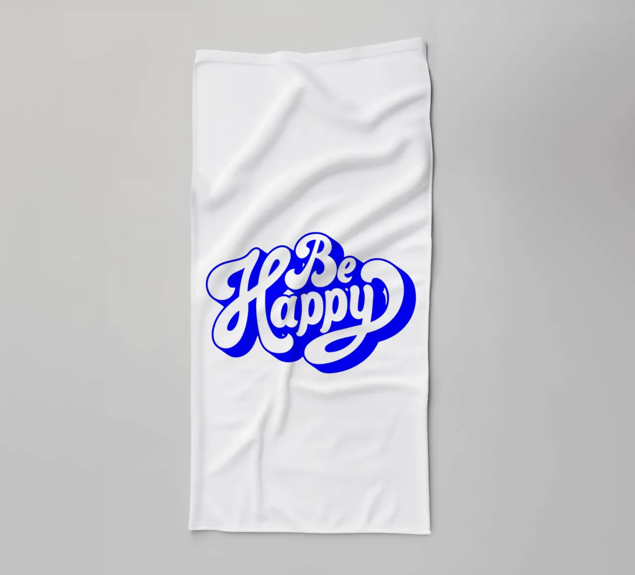 être heureux, citation de déclaration de motivation serviette de bain de The True Type