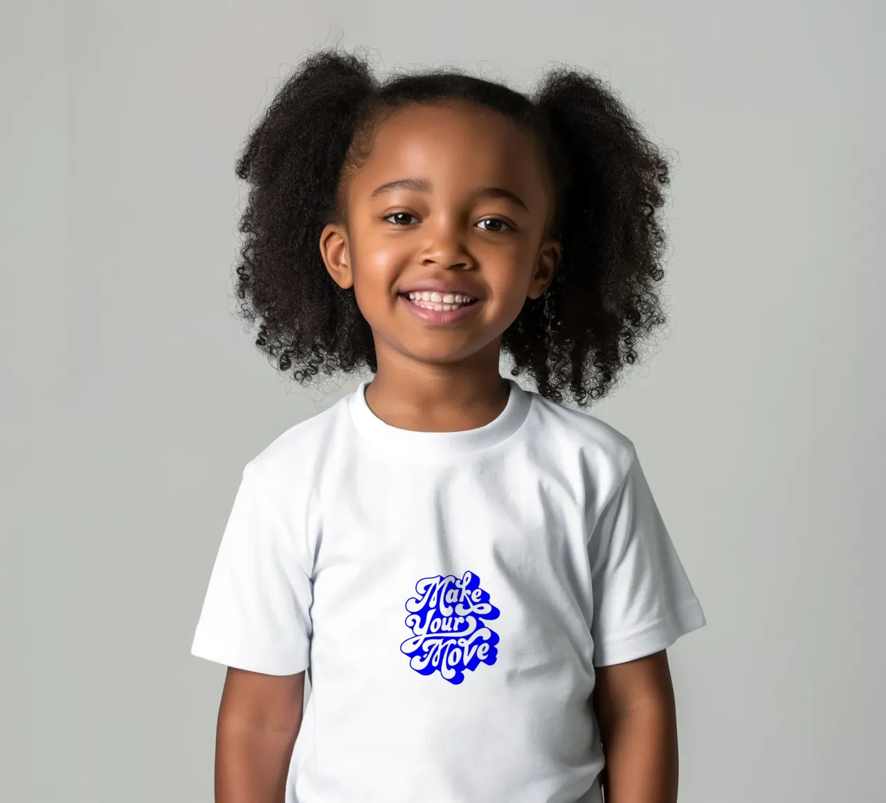 make your move, motivational statement quote kids t-shirt by The True Type