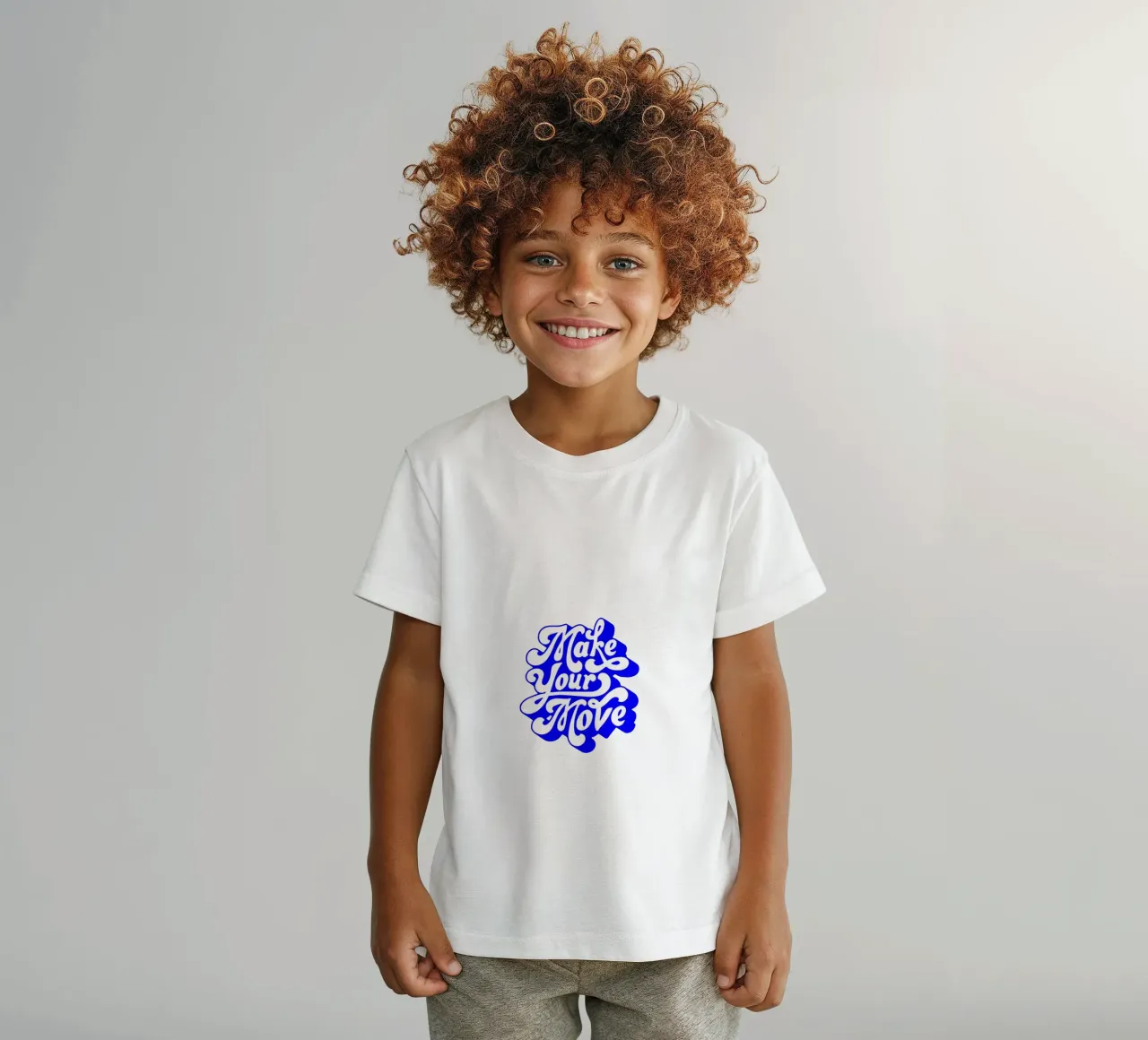 make your move, motivational statement quote kids t-shirt by The True Type