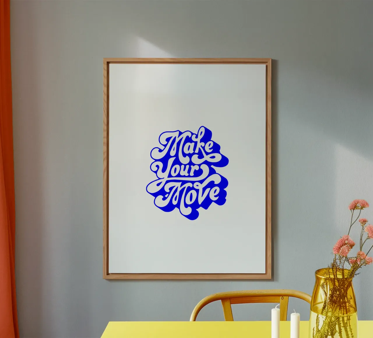 make your move, motivational statement quote alu-dibond by The True Type