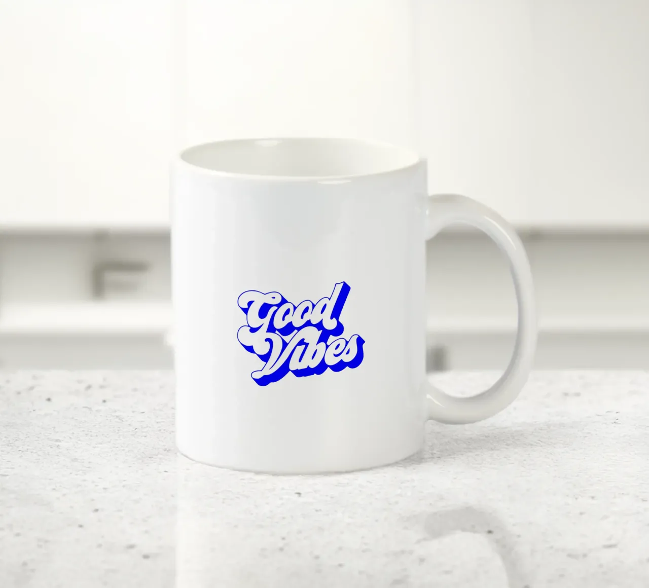 goede vibes, motiverende uitspraak citaat keramische mok van The True Type
