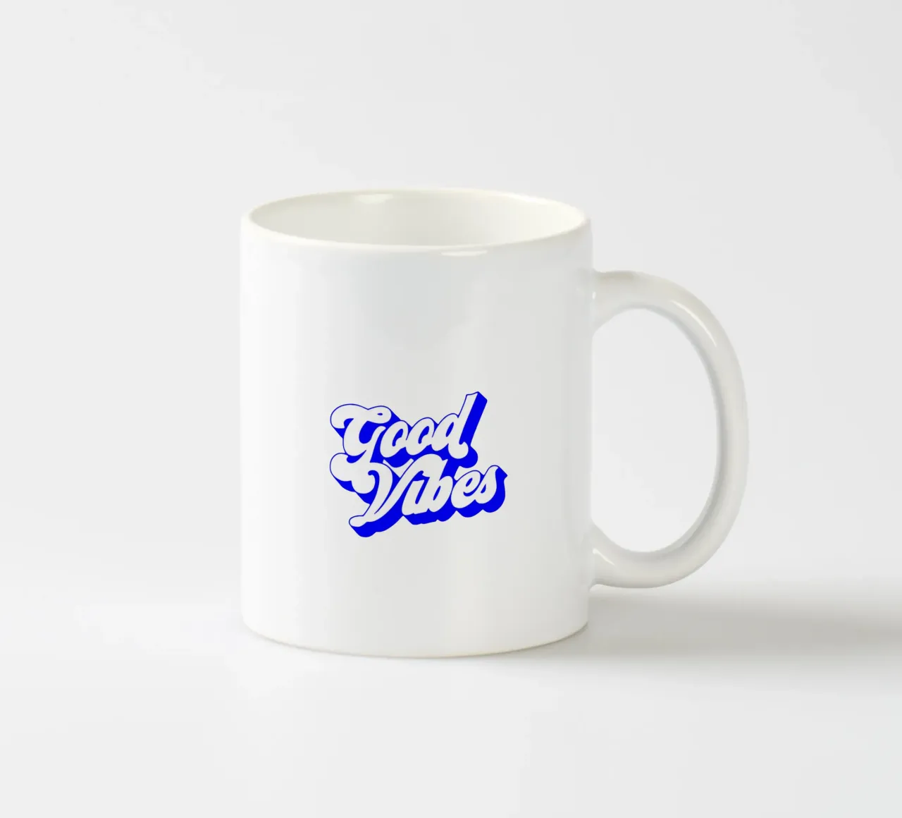 goede vibes, motiverende uitspraak citaat keramische mok van The True Type