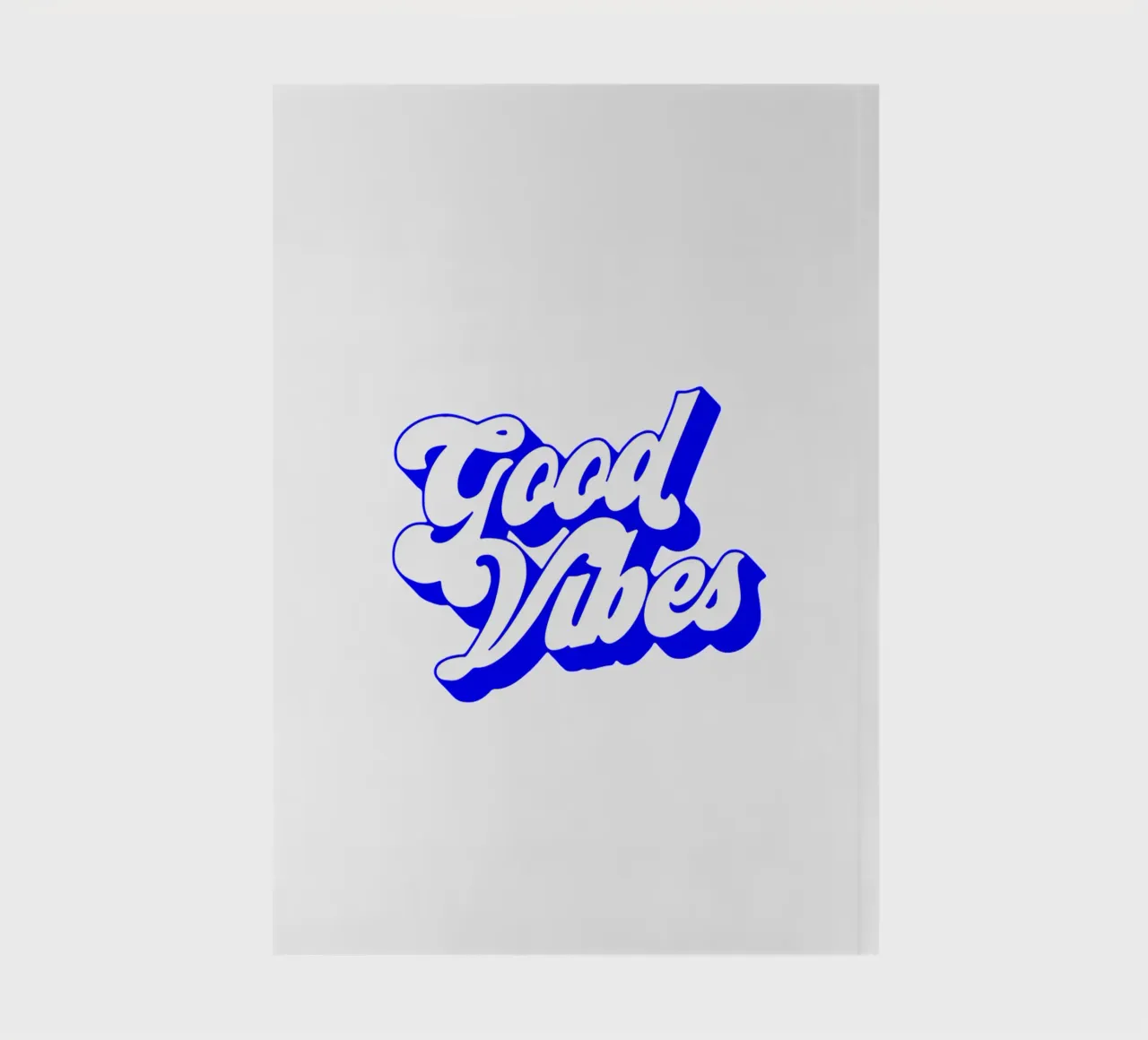 good vibes, motivational statement quote notebook by The True Type