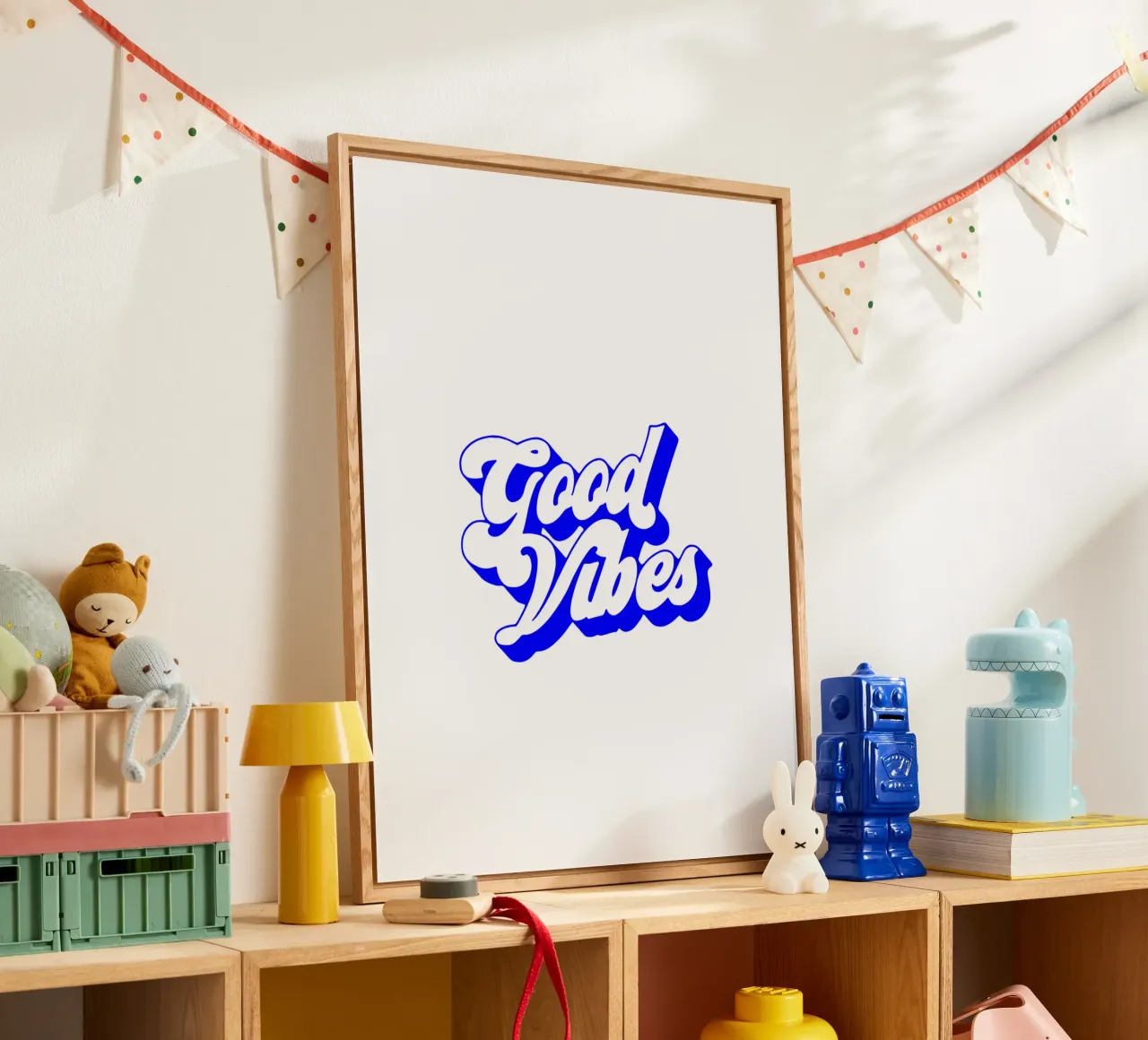 good vibes, motivational statement quote acrylic glass by The True Type