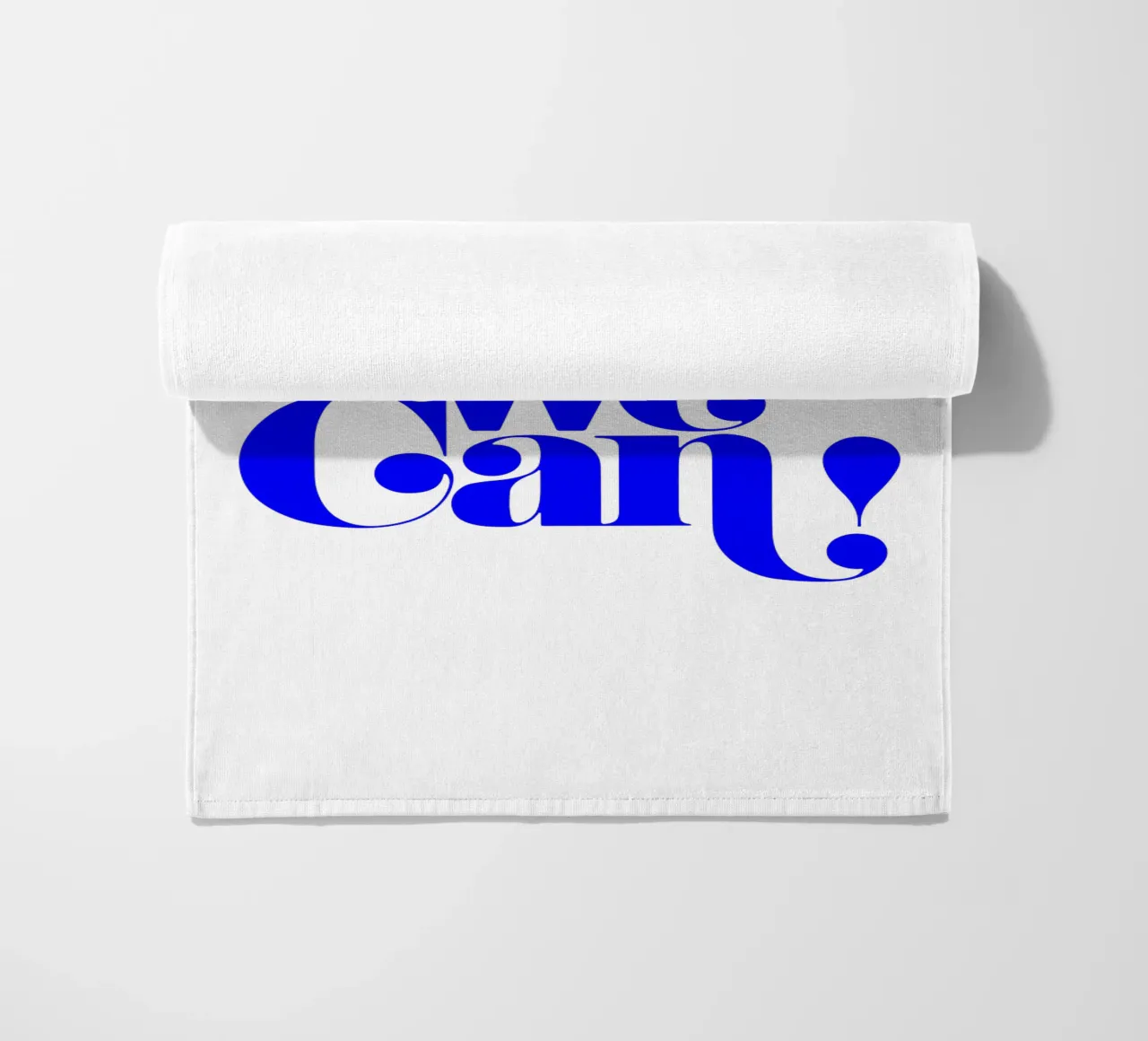 yes we can, motivational statement quote beach towel by The True Type