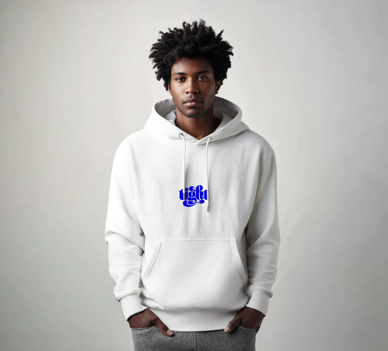 citazione stringata e motivazionale felpa con cappuccio da The True Type