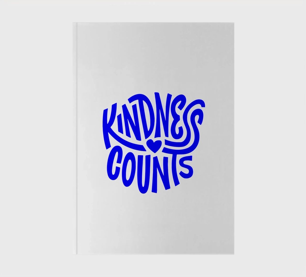 kindness counts, motivational statement quote notebook by The True Type