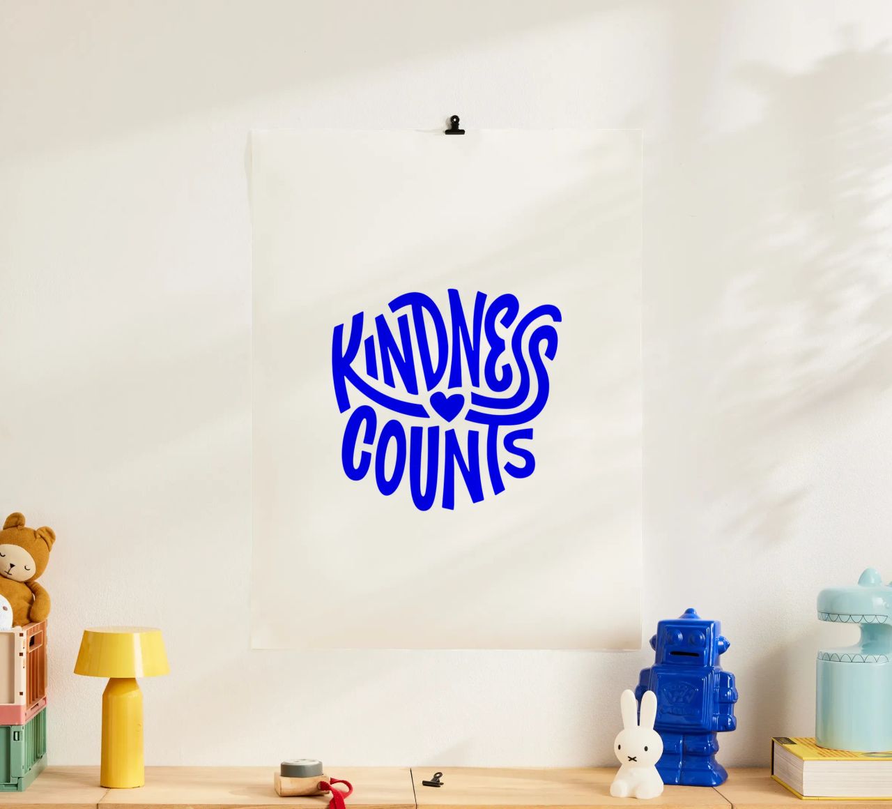 kindness counts, motivational statement quote poster by The True Type