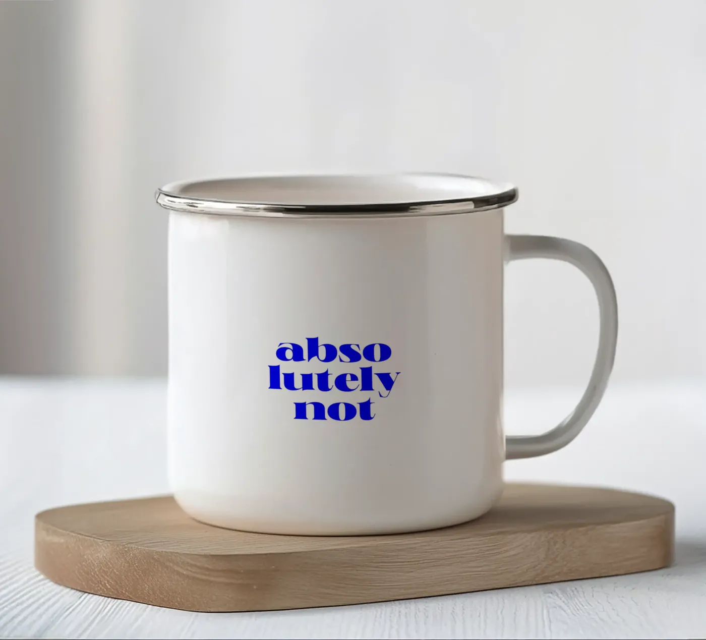 Le monde est en train de changer, c'est pourquoi il est nécessaire de faire des choix. mug en émail de The True Type