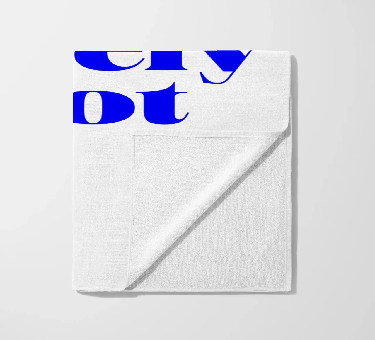 absolutely not, motivational statement quote beach towel by The True Type