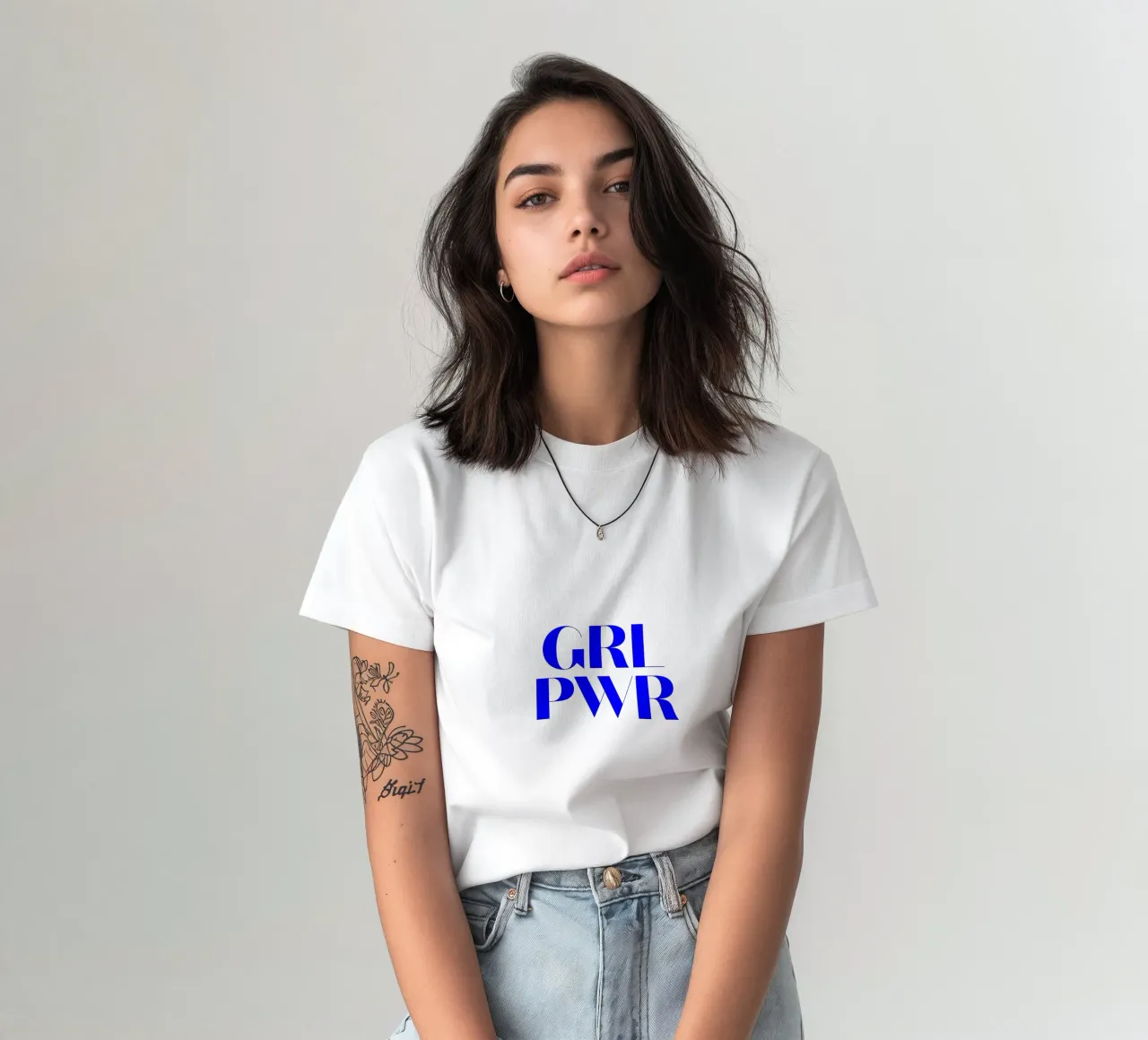 GRL PWR, citation d'une déclaration de motivation t-shirt de The True Type