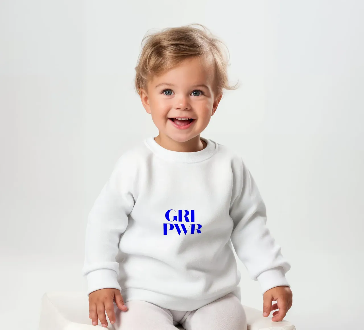GRL PWR, citation d'une déclaration de motivation sweat pour bébé de The True Type